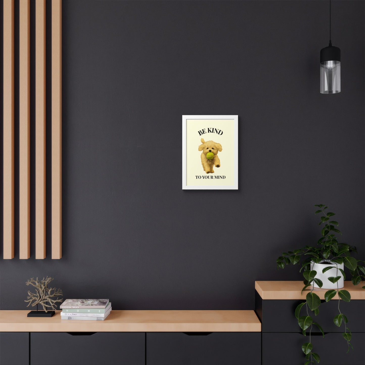 Framed Motivational Poster - Be Kind to Your Mind