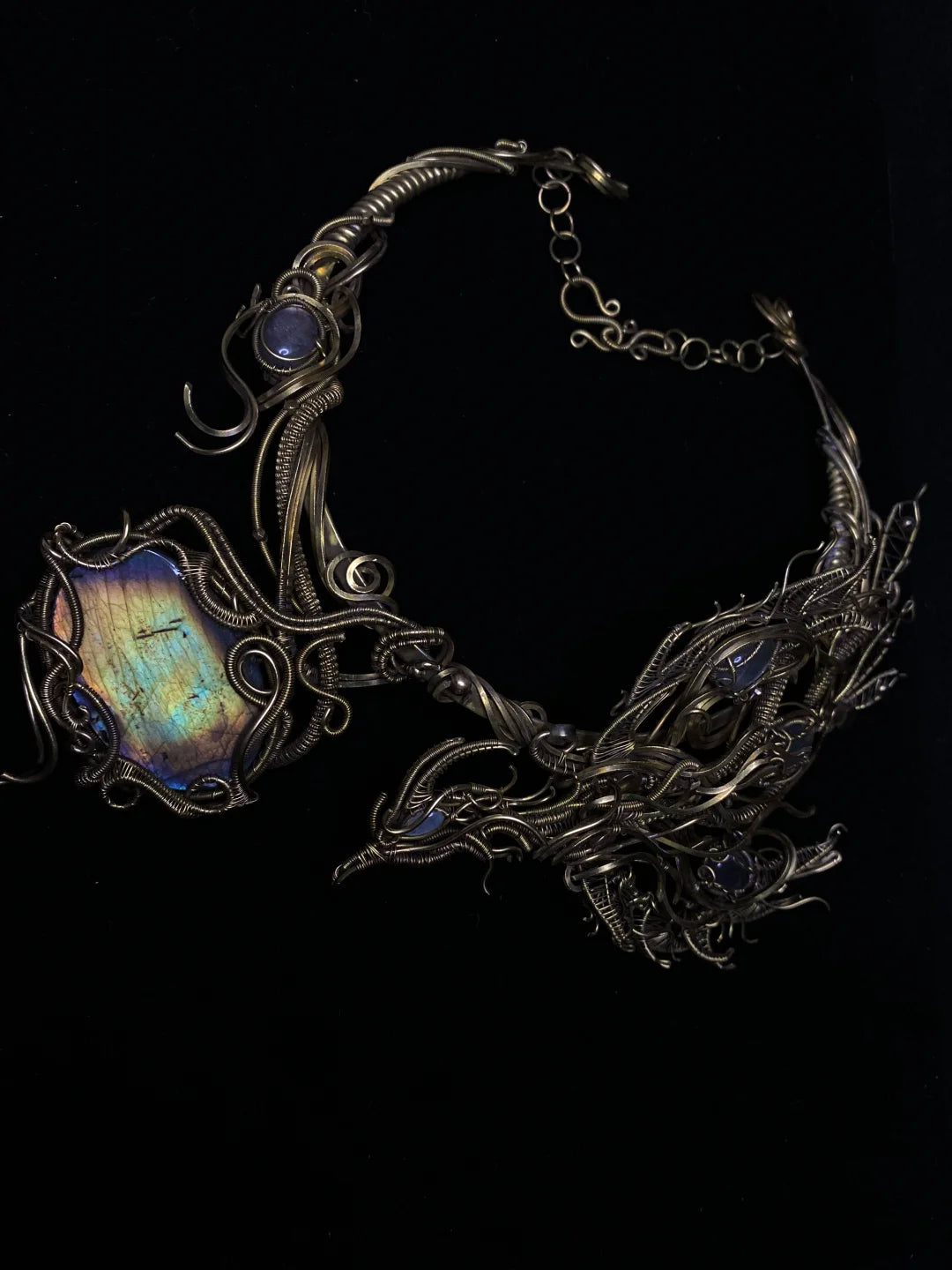 Phoenix Labradorite Hair Ornament