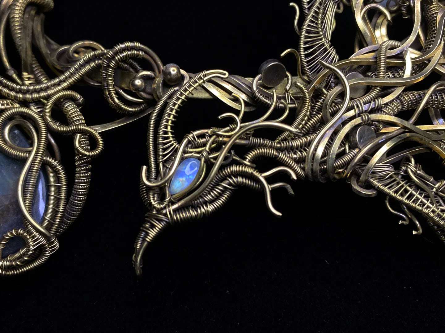 Phoenix Labradorite Hair Ornament