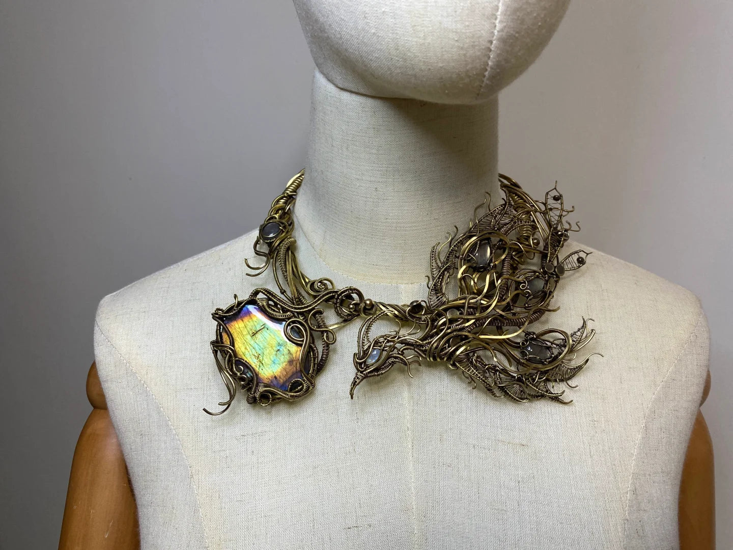 Phoenix Labradorite Hair Ornament