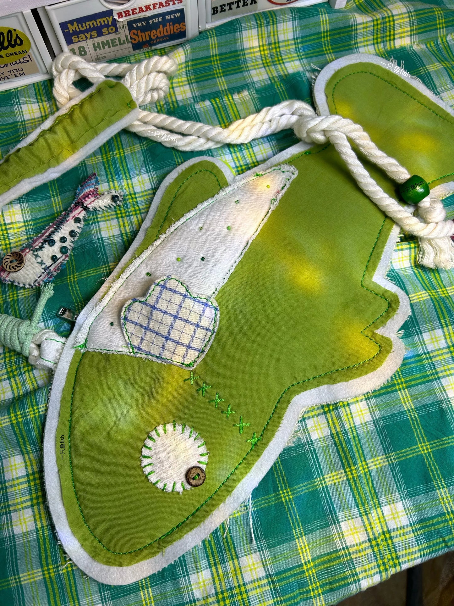 Green Fish Bag