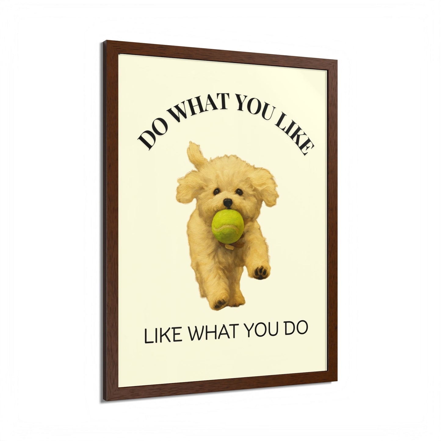 Do What You Like Like What You Do Inspirational Pet Quote Framed Poster