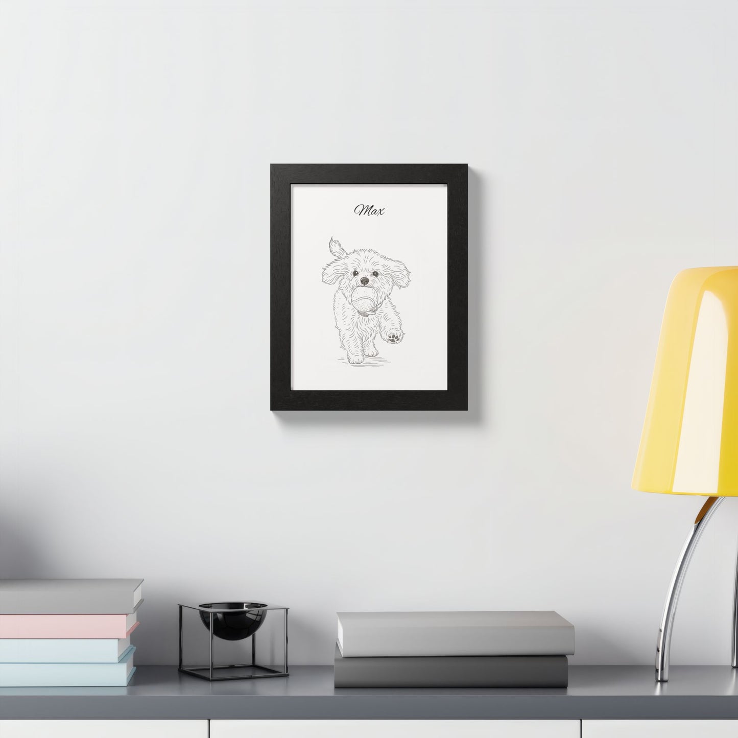 Personalized Poster Custom Pet Pencil Sketch Art