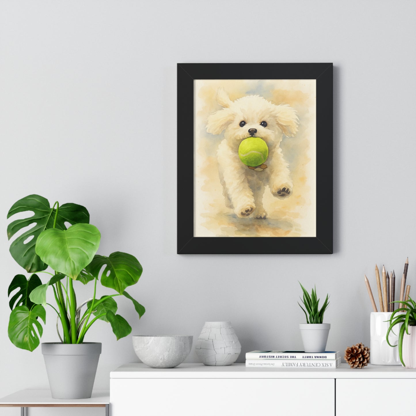 Framed Pet WaterColor Poster