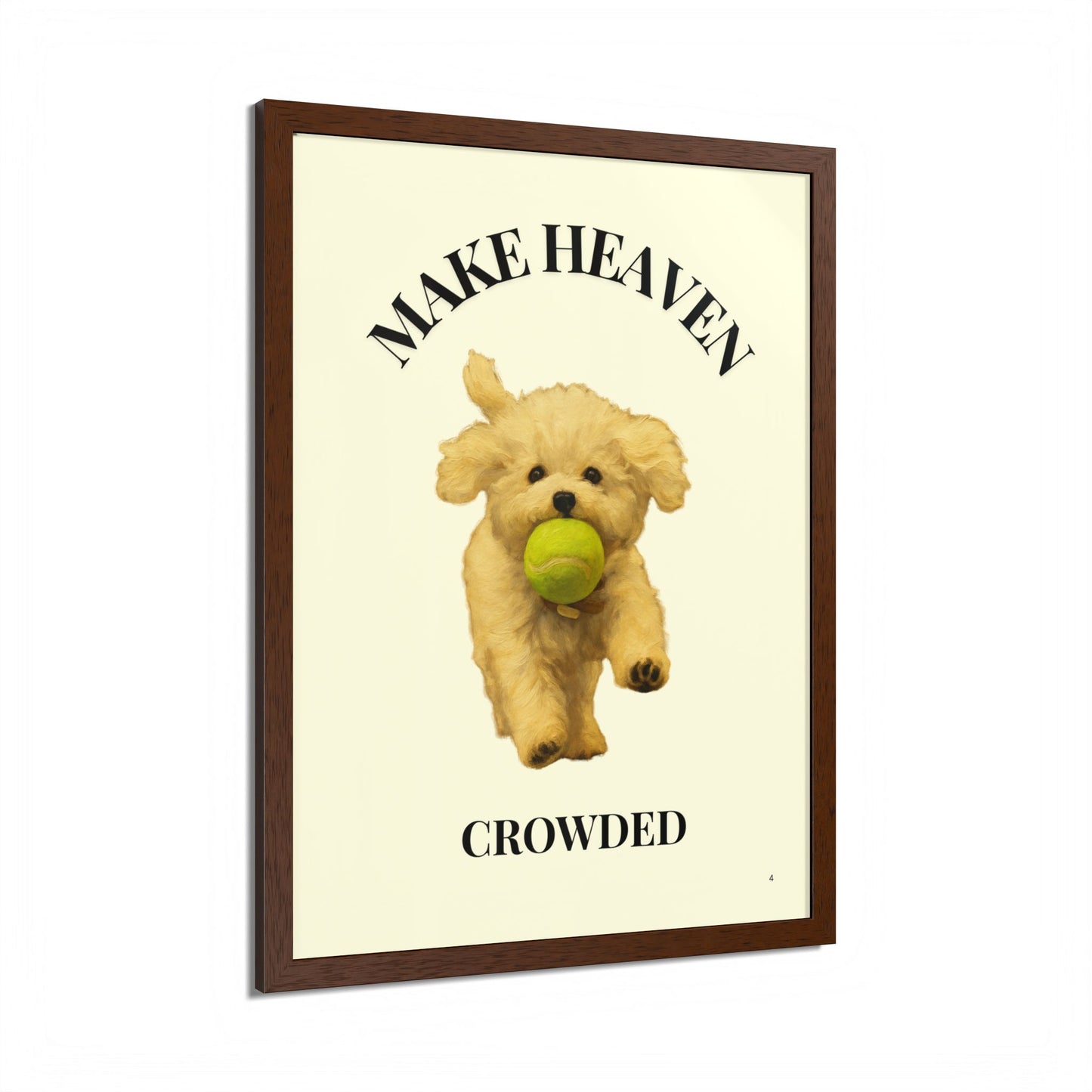 Framed Pet Lovers Poster - "Make Heaven Crowded" Customized