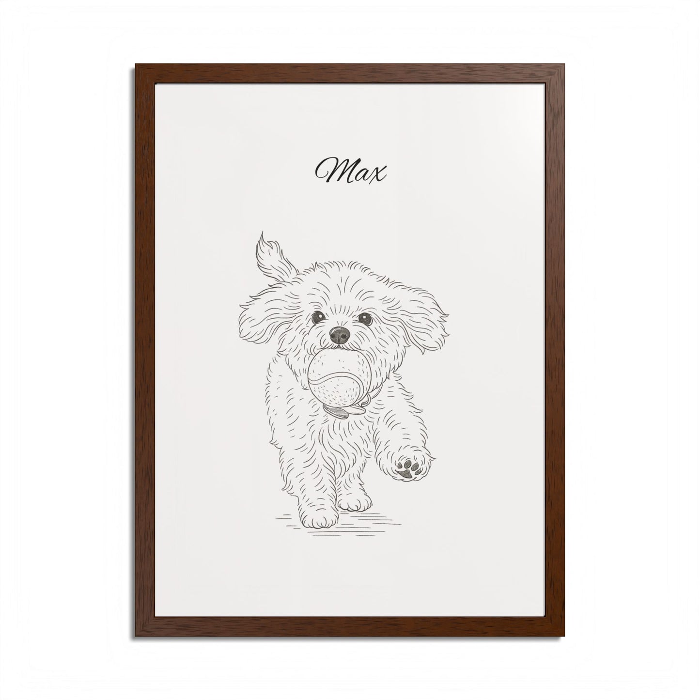 Personalized Poster Custom Pet Pencil Sketch Art