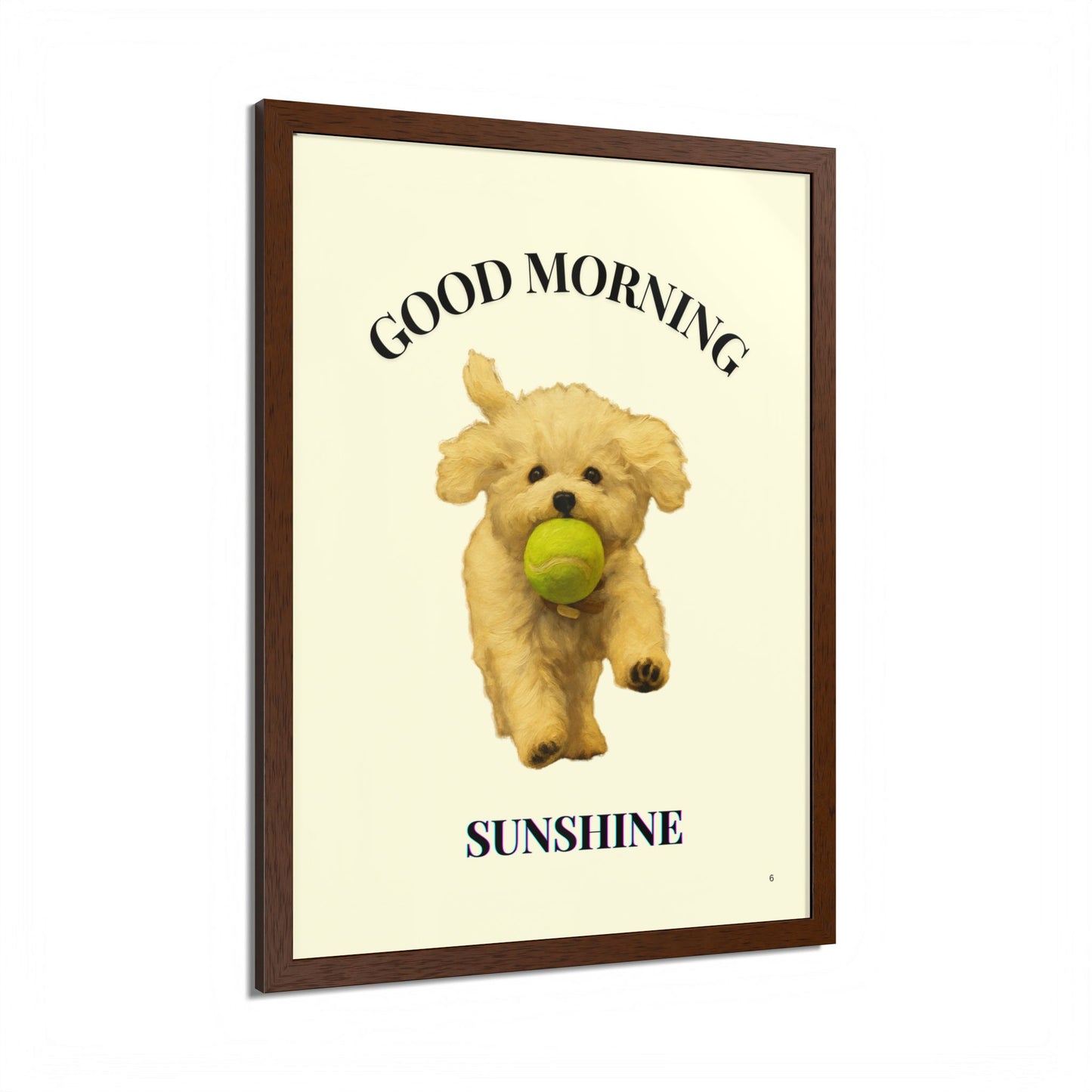 Framed Pet Poster Good Morning Sunshine Customized