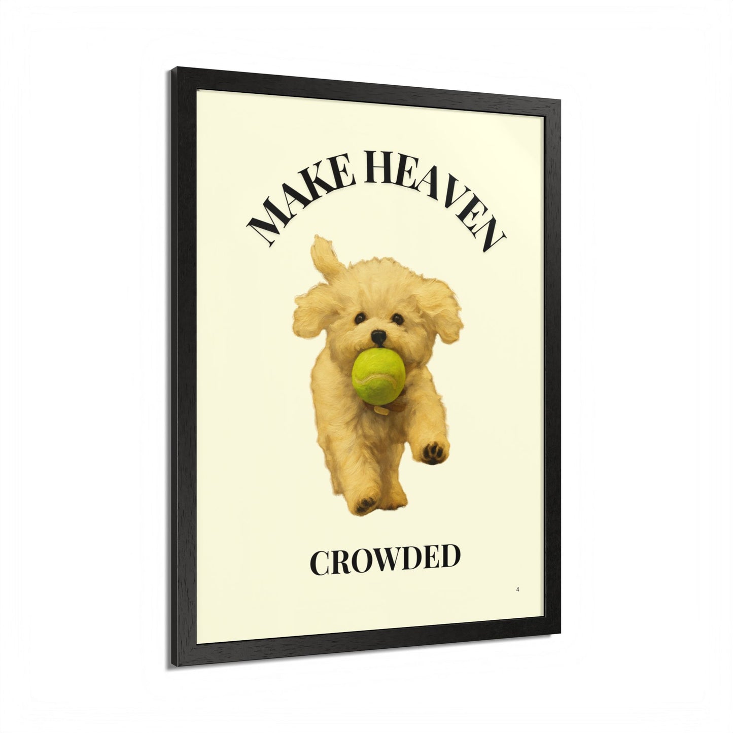 Framed Pet Lovers Poster - "Make Heaven Crowded" Customized