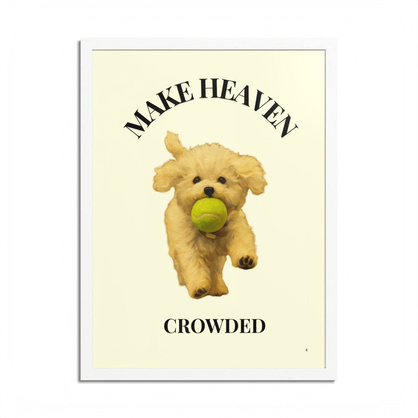 Framed Pet Lovers Poster - "Make Heaven Crowded" Customized