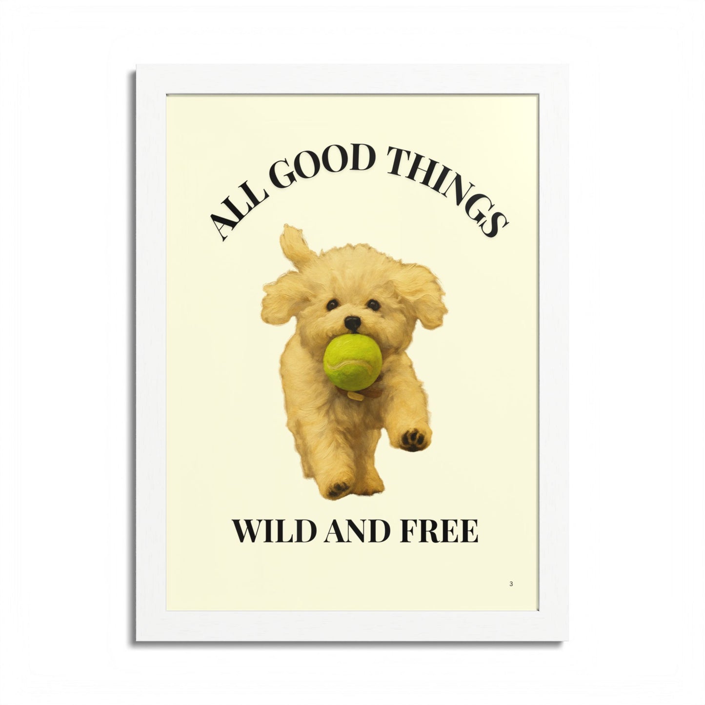 All Good Things Wild and Free Framed Pet Art Print Cutomized