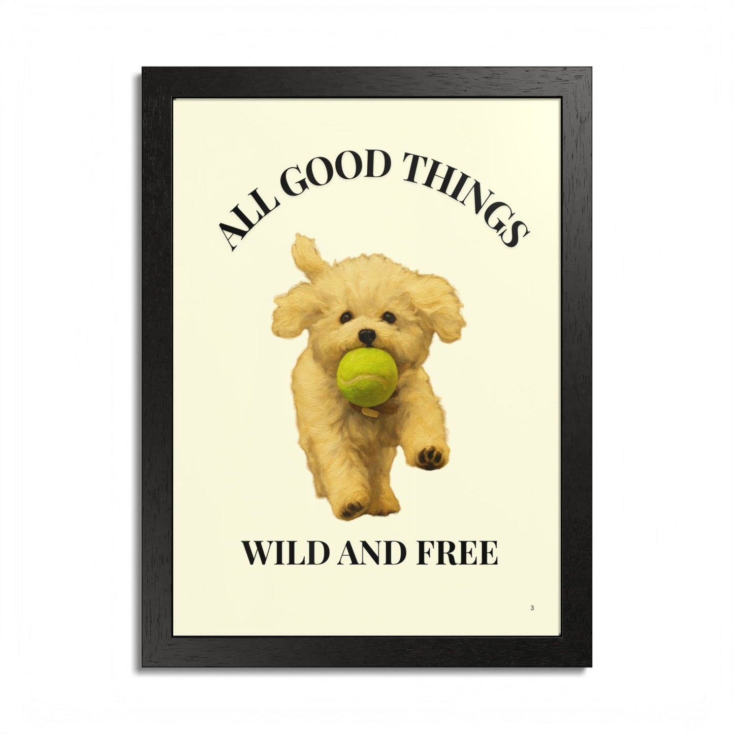 All Good Things Wild and Free Framed Pet Art Print Cutomized