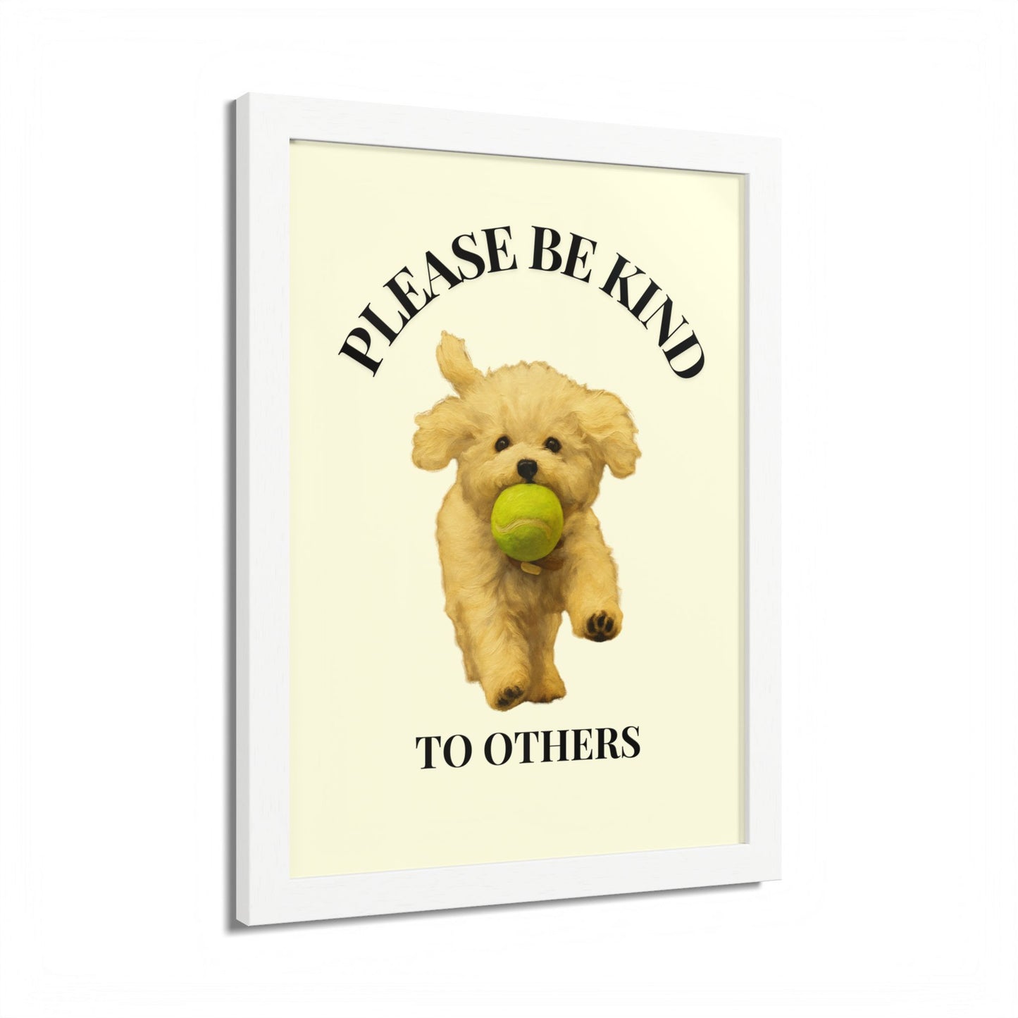 Please Be Kind To Others Framed Inspirational Dog Poster