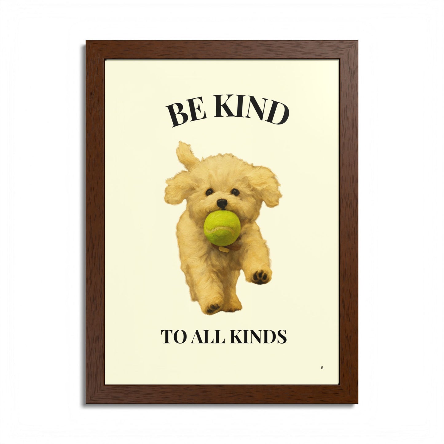 Be Kind to All Kinds Framed Pet Kindness Poster Inspiration
