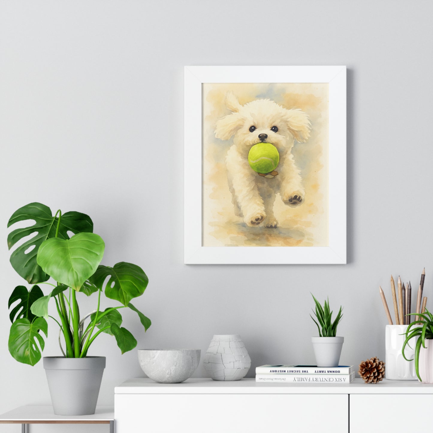 Framed Pet WaterColor Poster