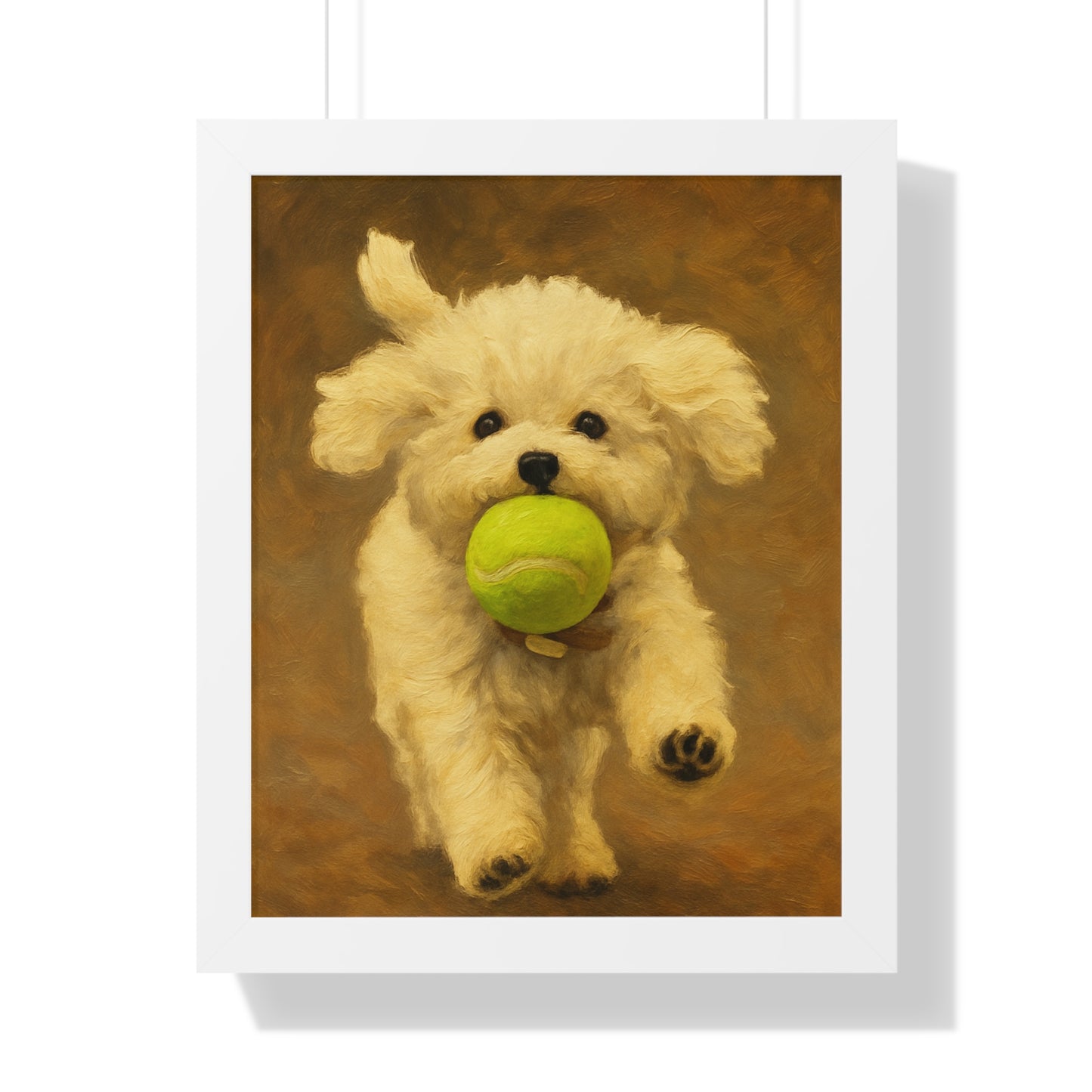 Charming Dog Framed Poster, Cute Puppy Wall Art, Pet Lover Gift, Home Decor, Animal Wall Decor, Dog Lover Gift