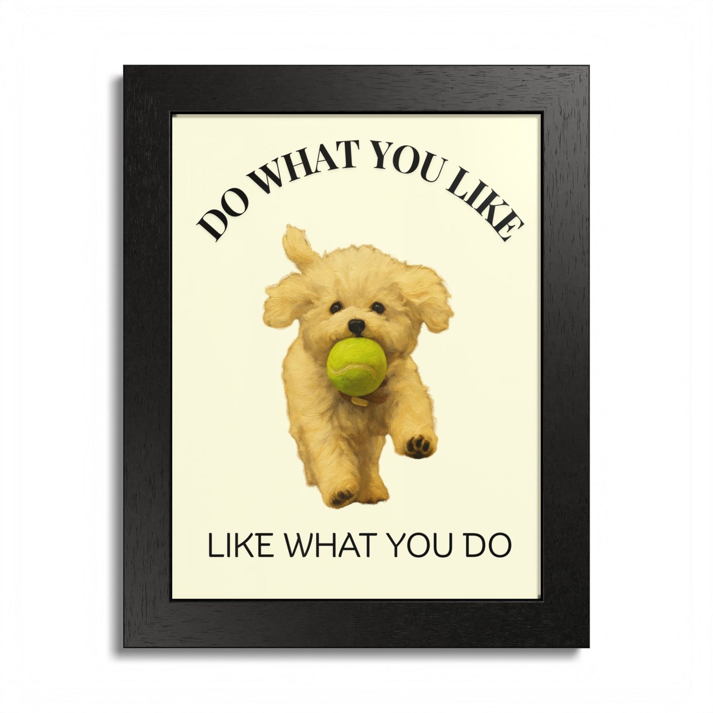 Do What You Like Like What You Do Inspirational Pet Quote Framed Poster