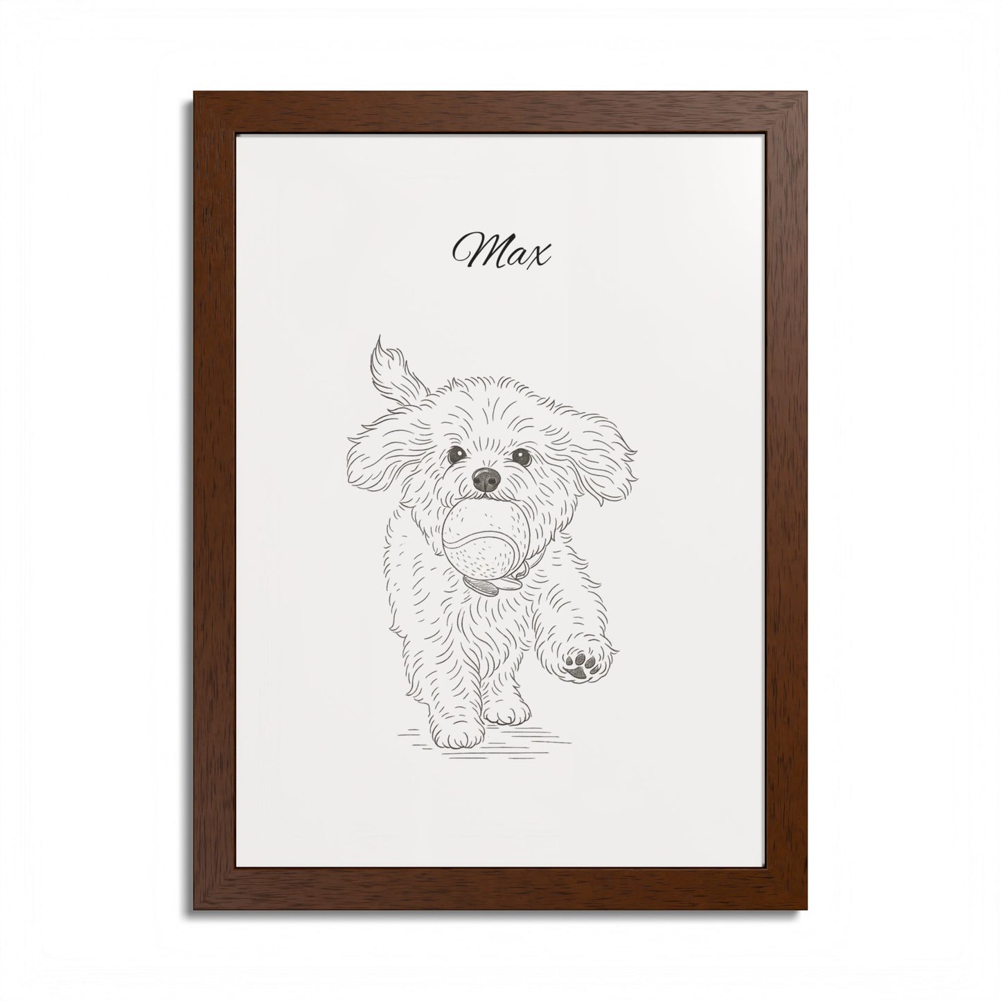 Personalized Poster Custom Pet Pencil Sketch Art