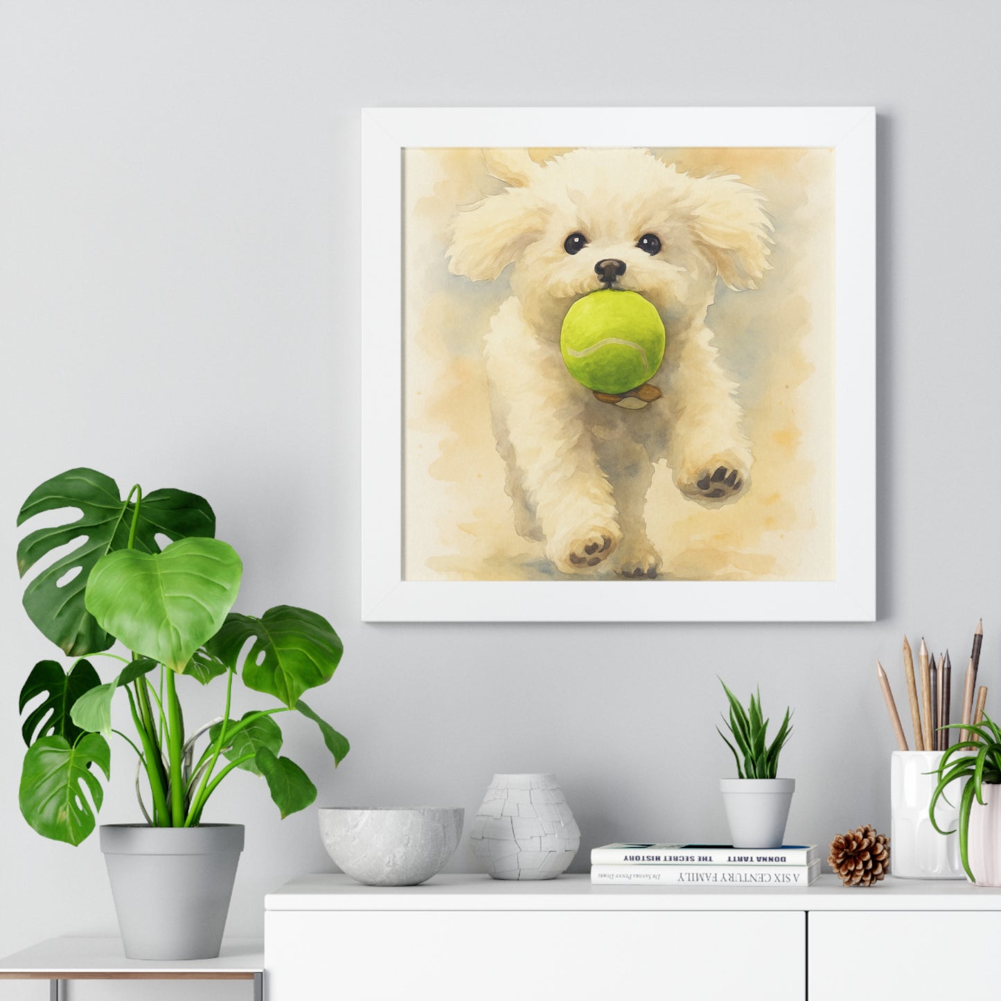 Framed Pet WaterColor Poster
