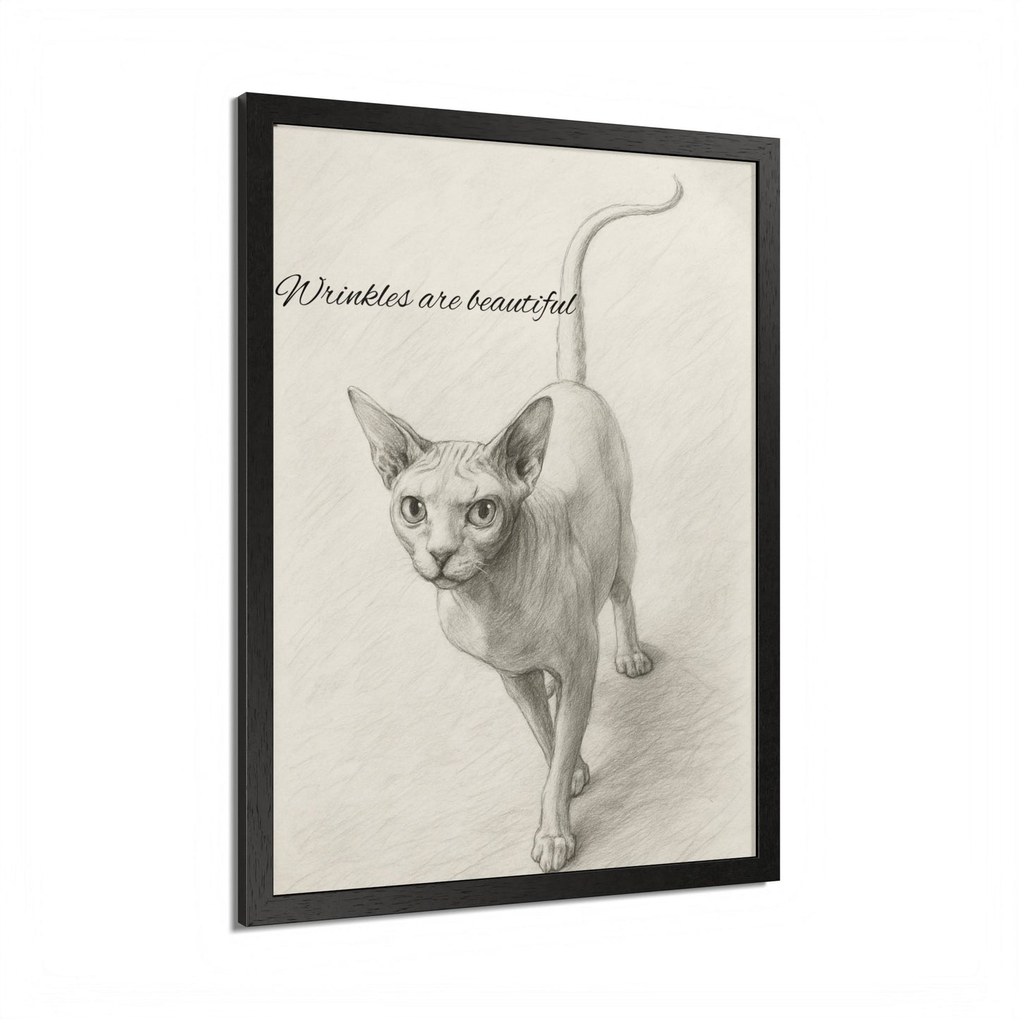 Sphynx Cat Poster - Wrinkles are Beautiful