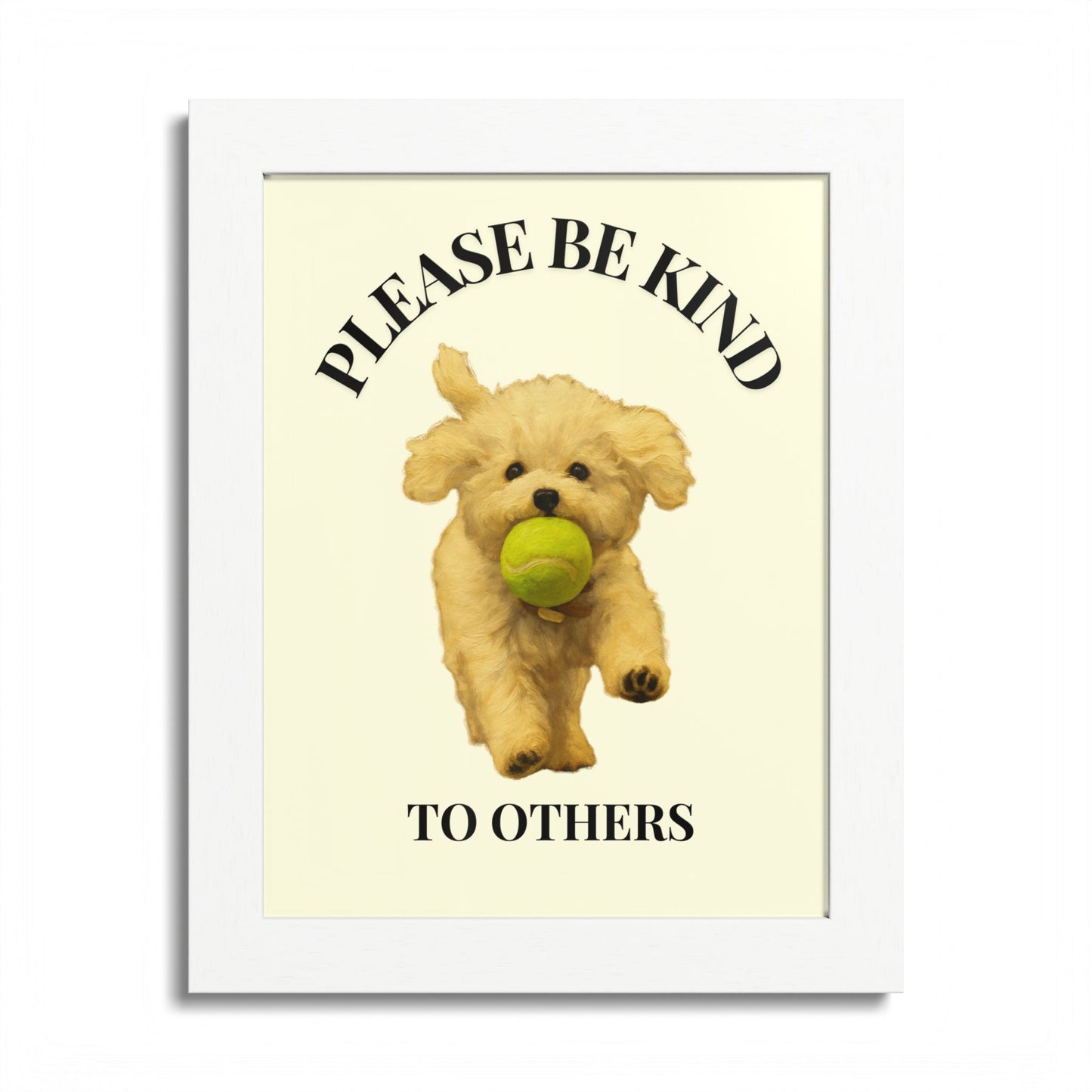 Please Be Kind To Others Framed Inspirational Dog Poster