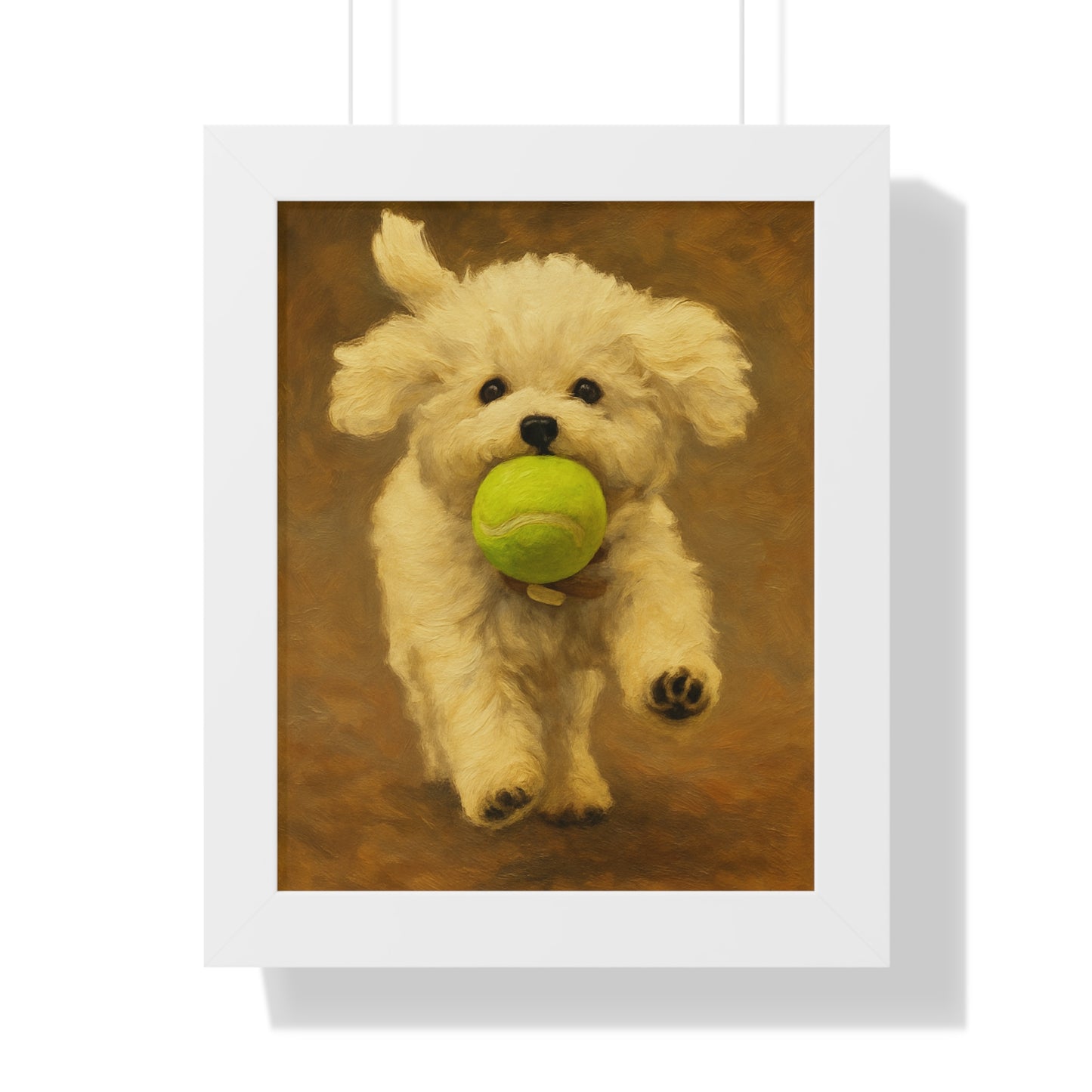 Framed Pet Handmade Oil Painting Style