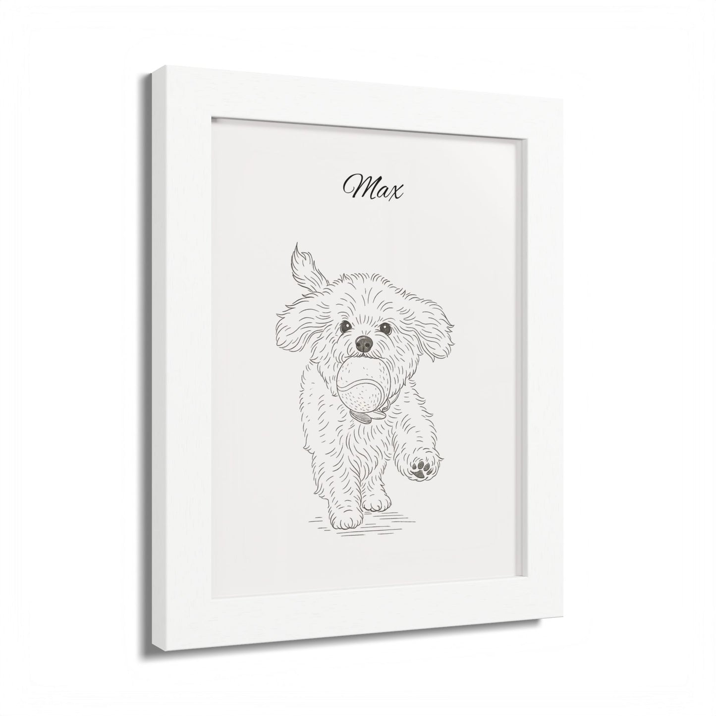 Personalized Poster Custom Pet Pencil Sketch Art