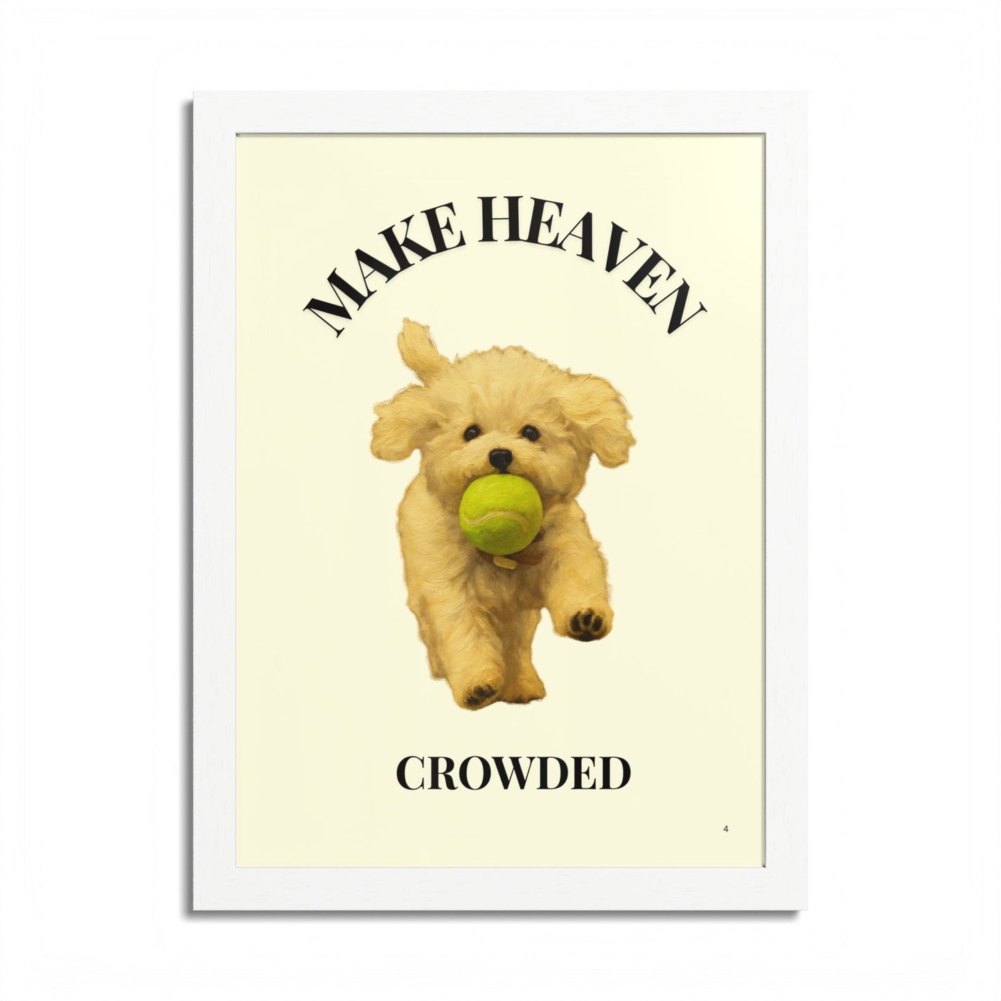 Framed Pet Lovers Poster - "Make Heaven Crowded" Customized