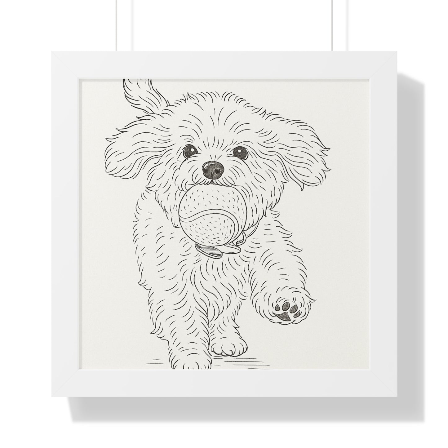 Pet Simple Art Poster Framed