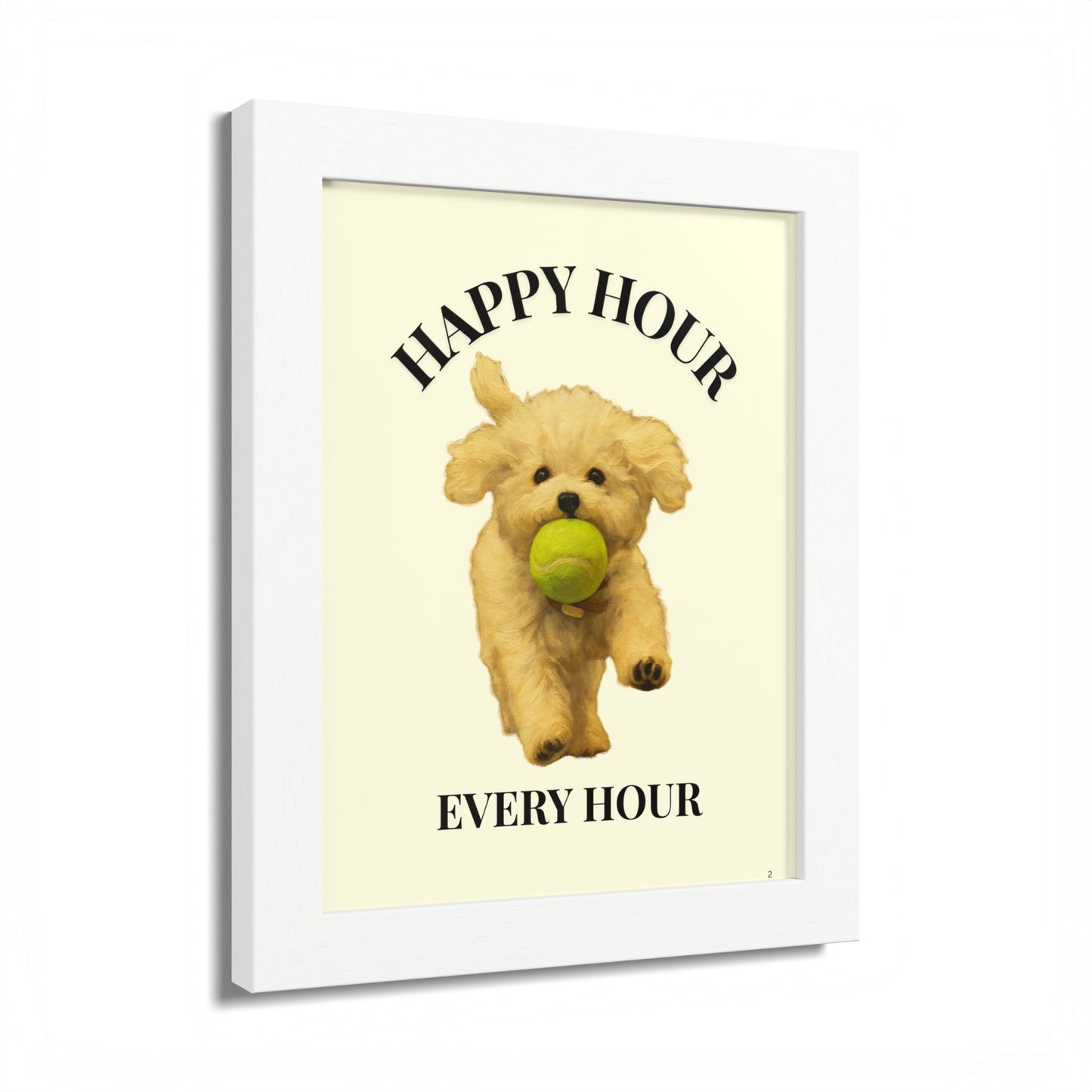 Happy Hour Every Day Pet Personalized Framed Poster
