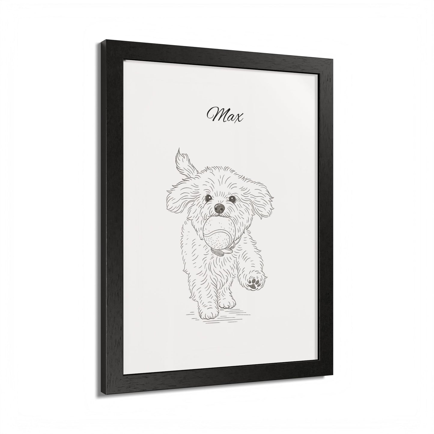Personalized Poster Custom Pet Pencil Sketch Art