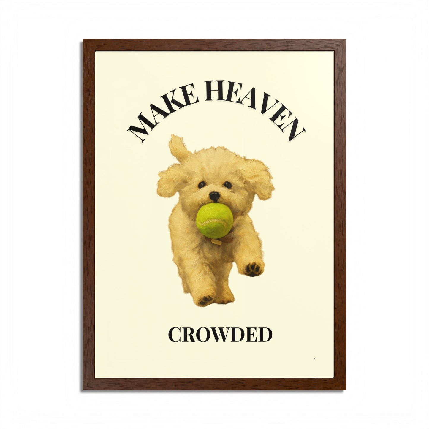 Framed Pet Lovers Poster - "Make Heaven Crowded" Customized