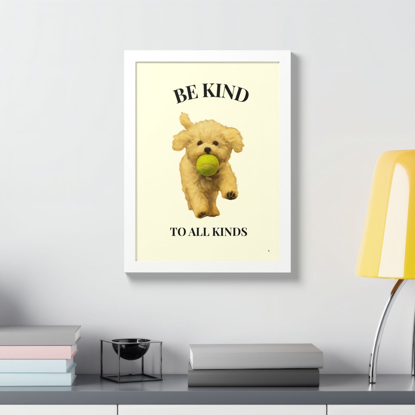Be Kind to All Kinds Framed Pet Kindness Poster Inspiration