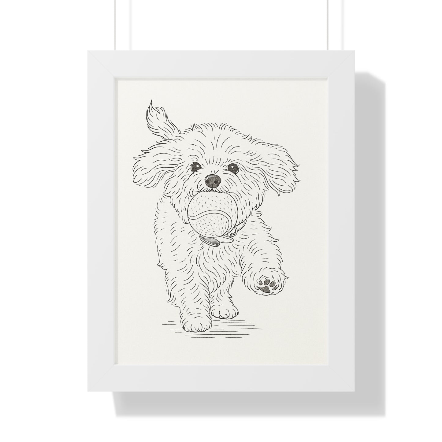 Pet Simple Art Poster Framed