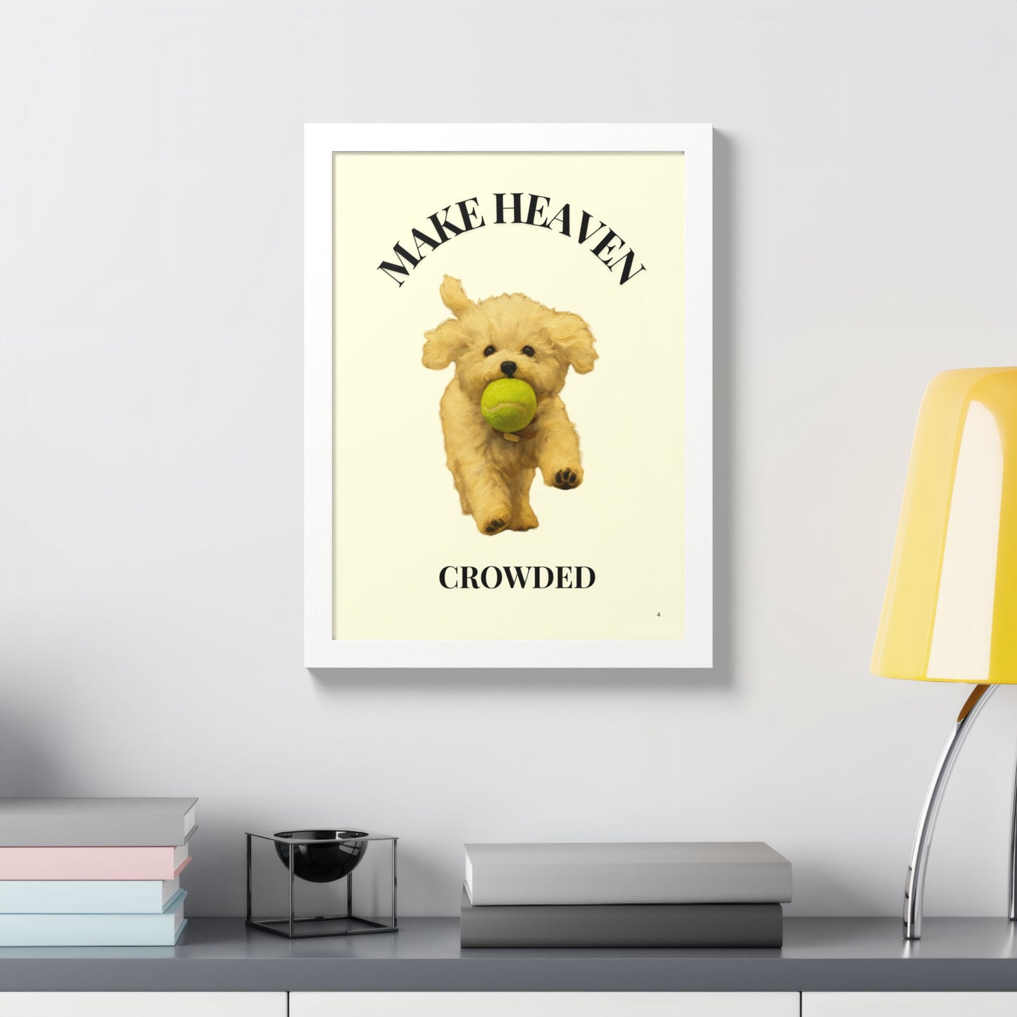 Framed Pet Lovers Poster - "Make Heaven Crowded" Customized