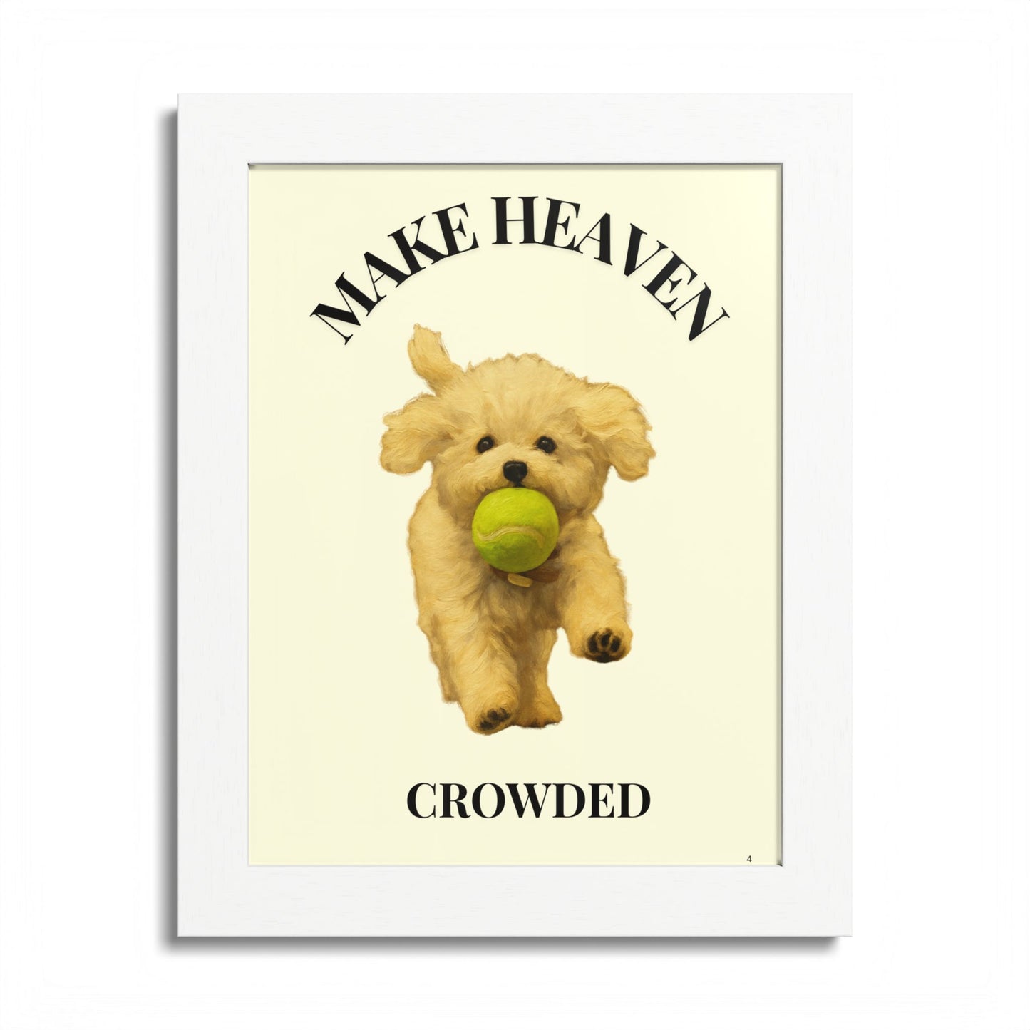 Framed Pet Lovers Poster - "Make Heaven Crowded" Customized