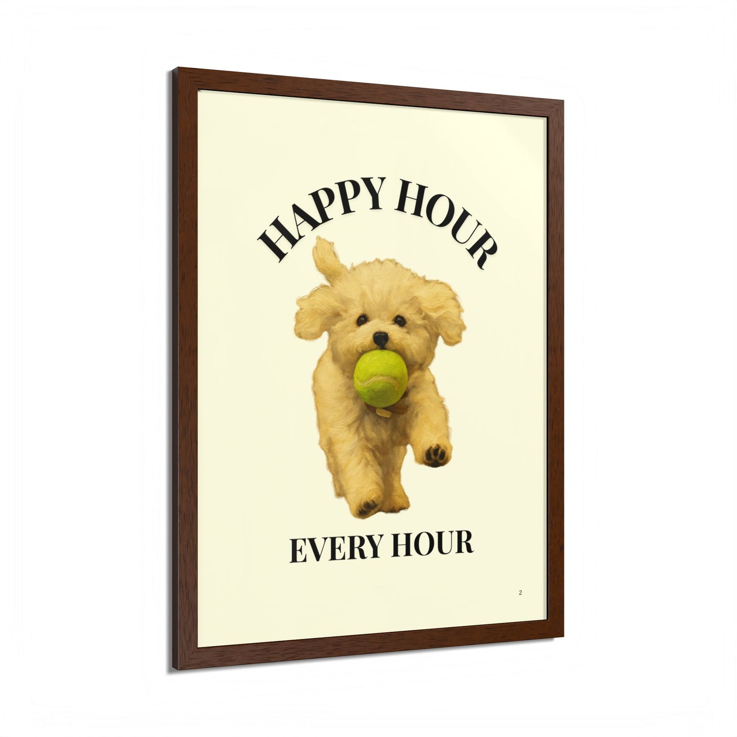 Happy Hour Every Day Pet Personalized Framed Poster