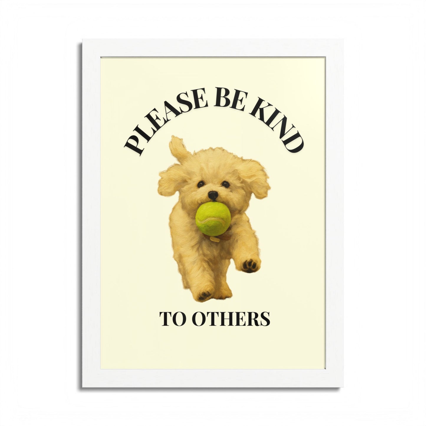 Please Be Kind To Others Framed Inspirational Dog Poster