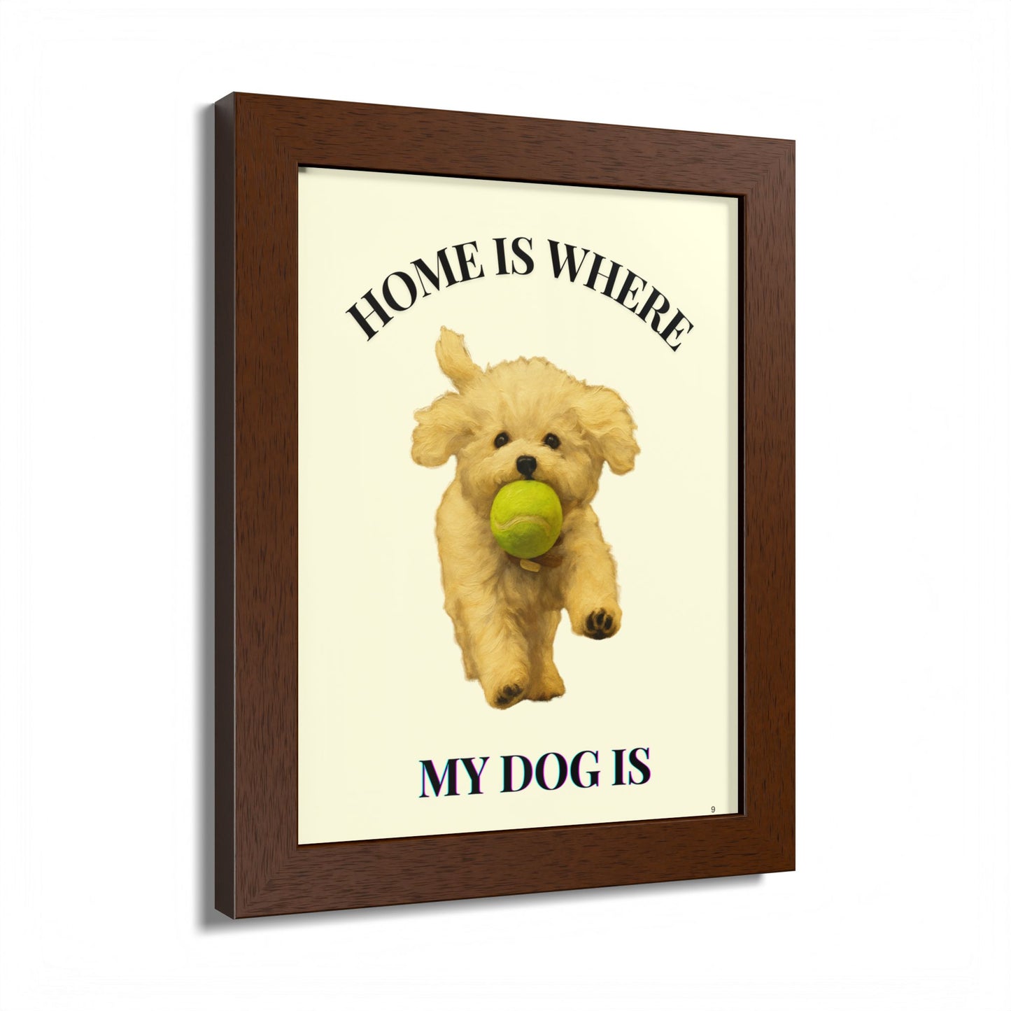Home is Where My Dog Is Framed Poster Personalized