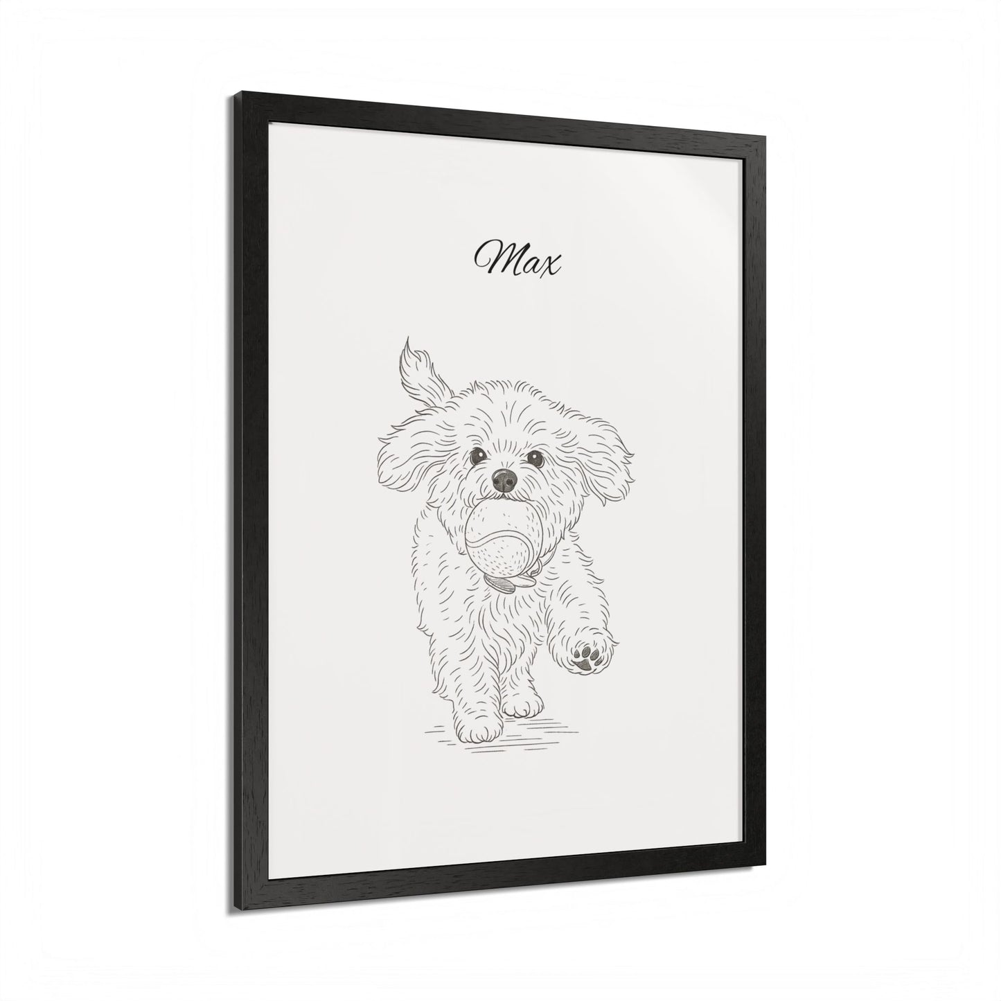 Personalized Poster Custom Pet Pencil Sketch Art