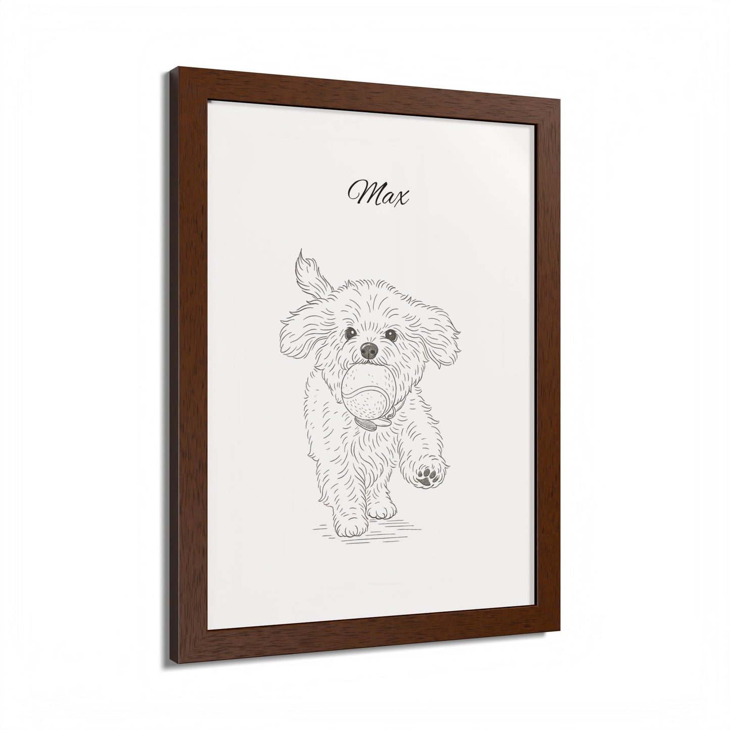 Personalized Poster Custom Pet Pencil Sketch Art