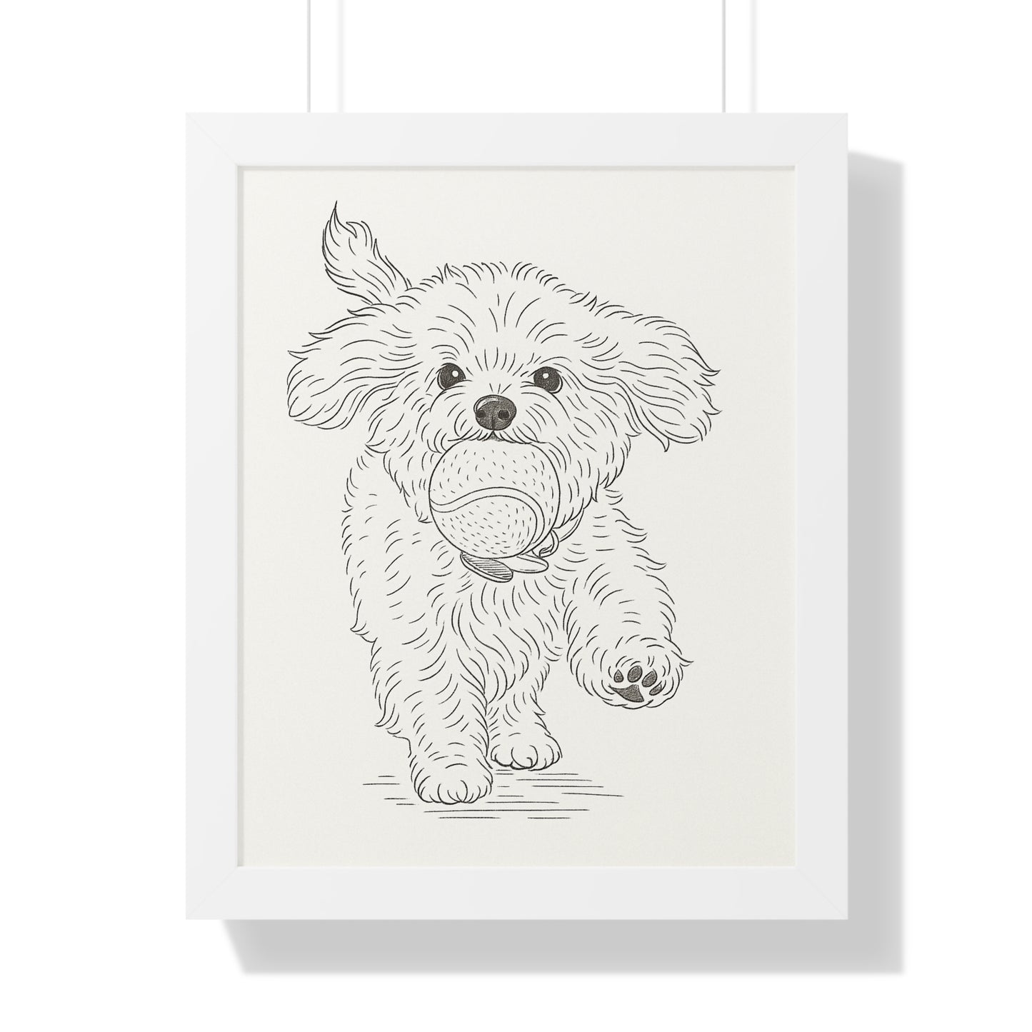 Pet Simple Art Poster Framed