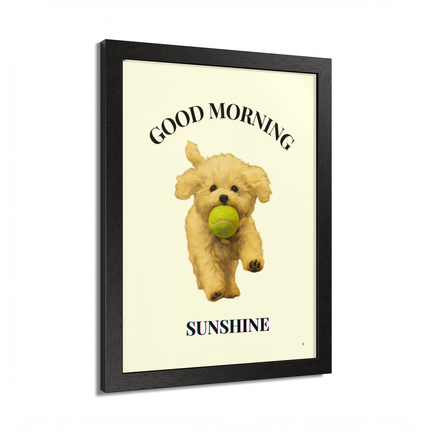 Framed Pet Poster Good Morning Sunshine Customized