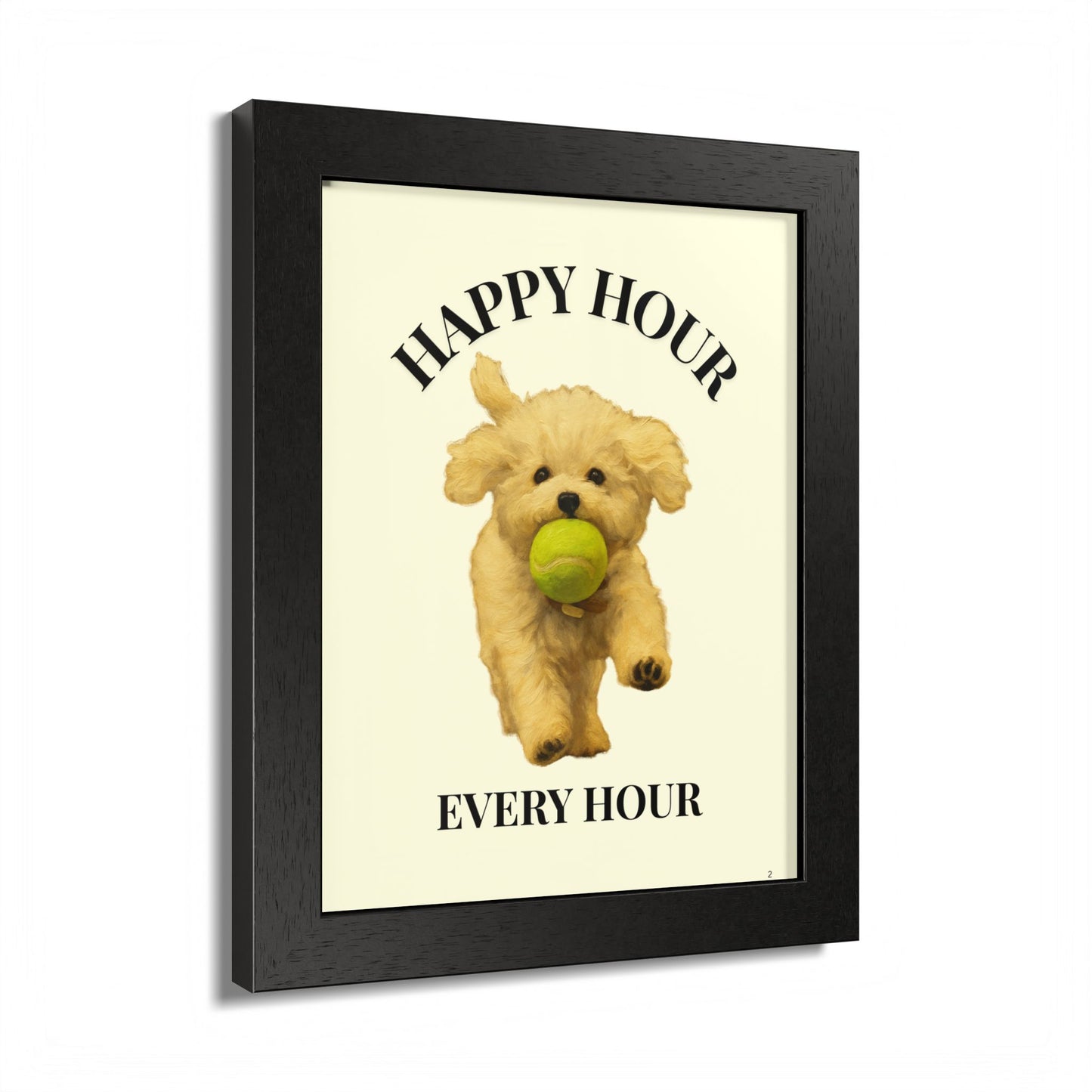 Happy Hour Every Day Pet Personalized Framed Poster