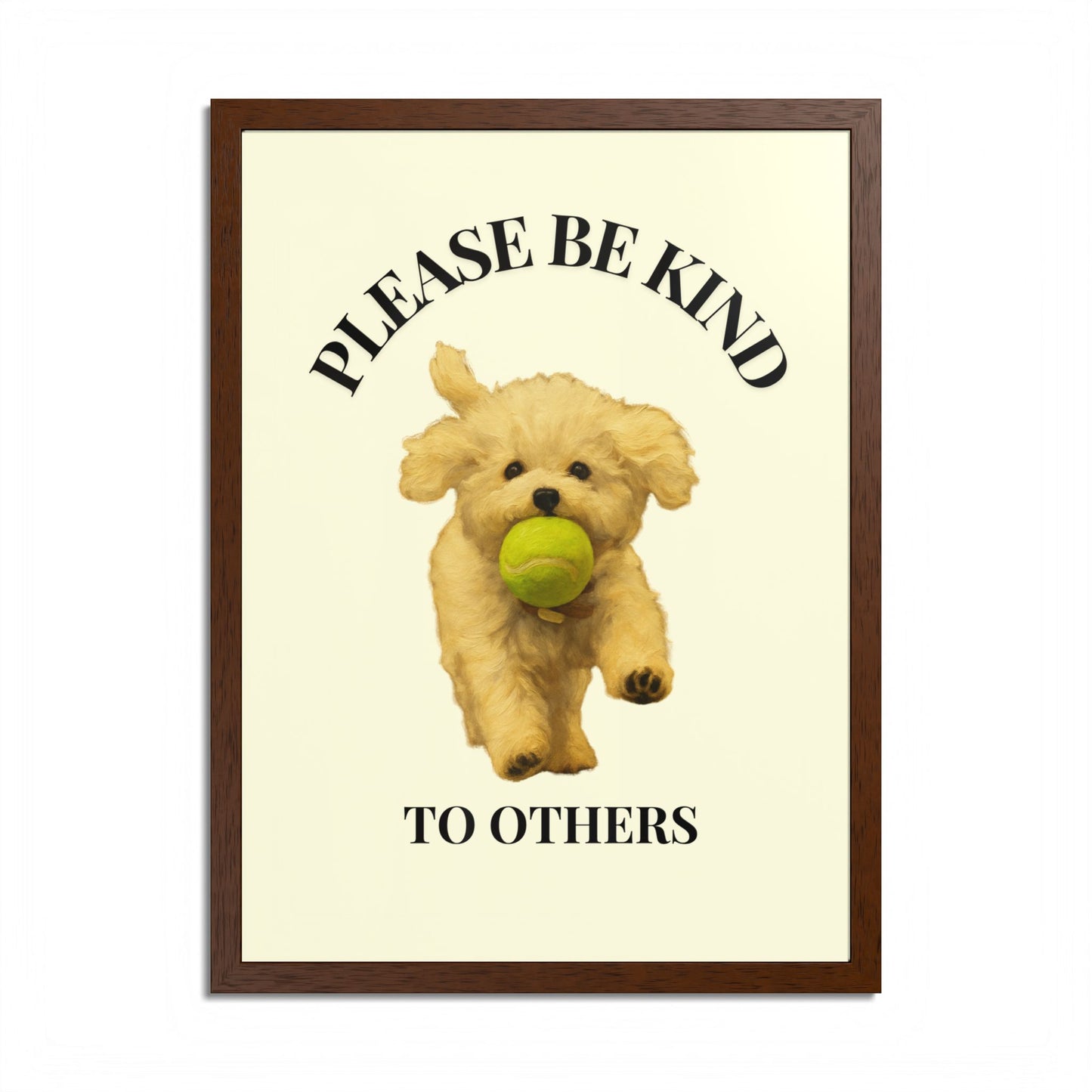 Please Be Kind To Others Framed Inspirational Dog Poster