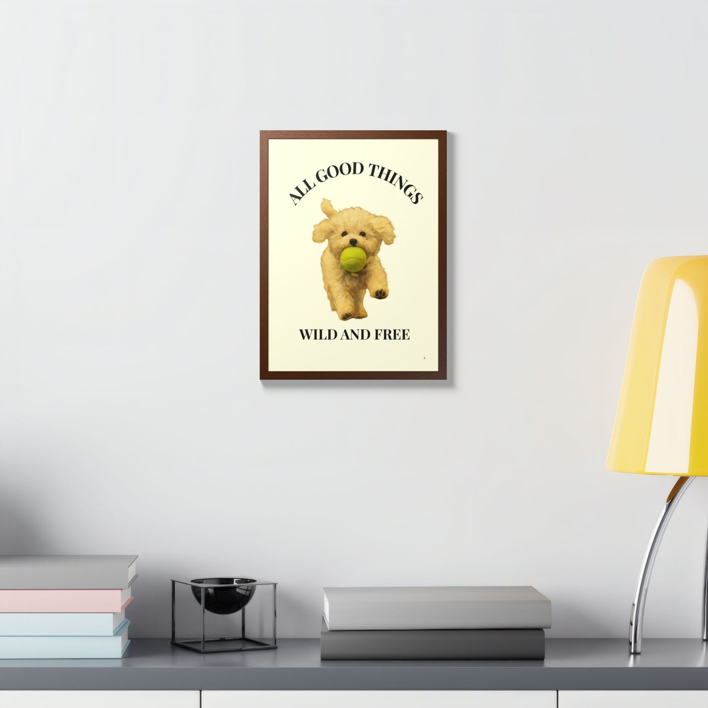 All Good Things Wild and Free Framed Pet Art Print Cutomized