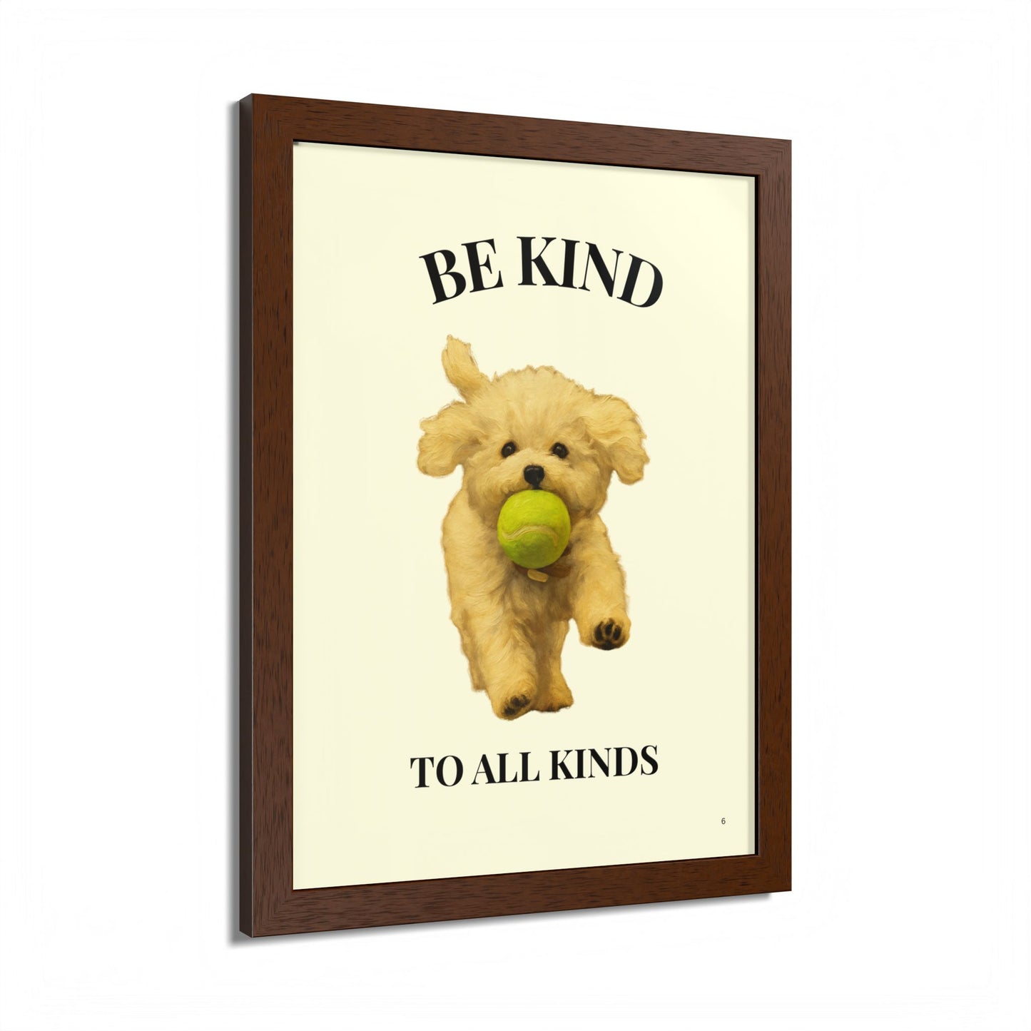 Be Kind to All Kinds Framed Pet Kindness Poster Inspiration