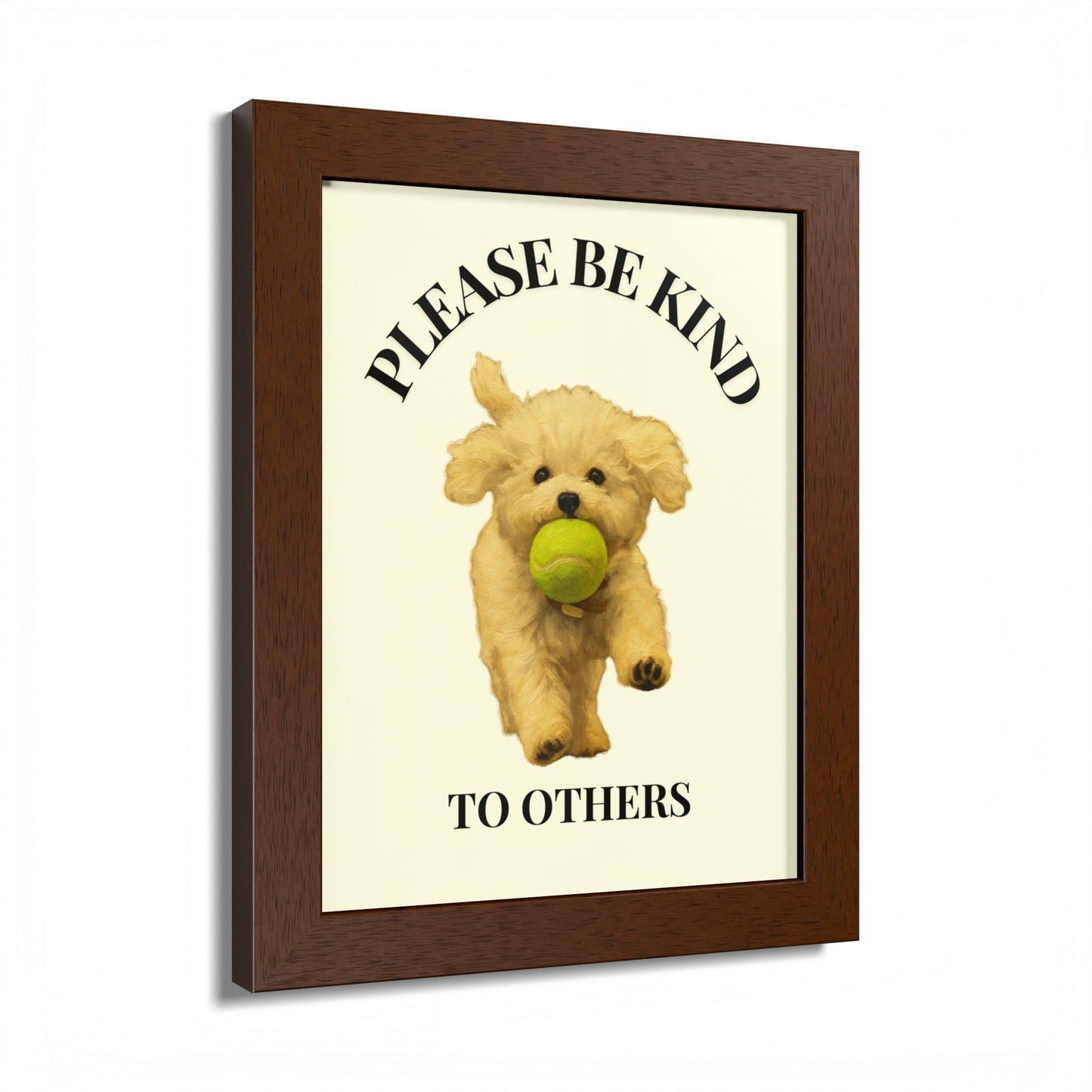 Please Be Kind To Others Framed Inspirational Dog Poster