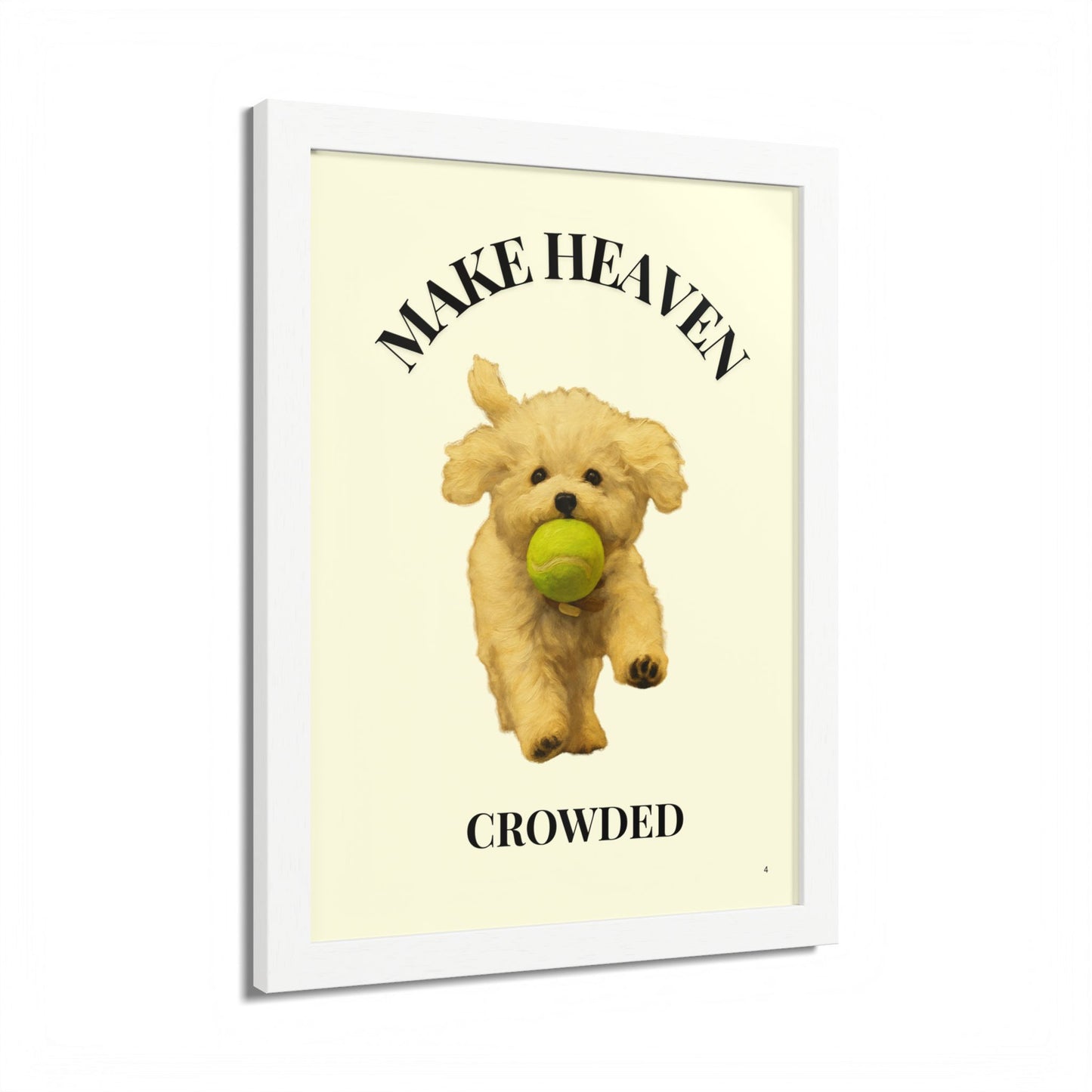 Framed Pet Lovers Poster - "Make Heaven Crowded" Customized