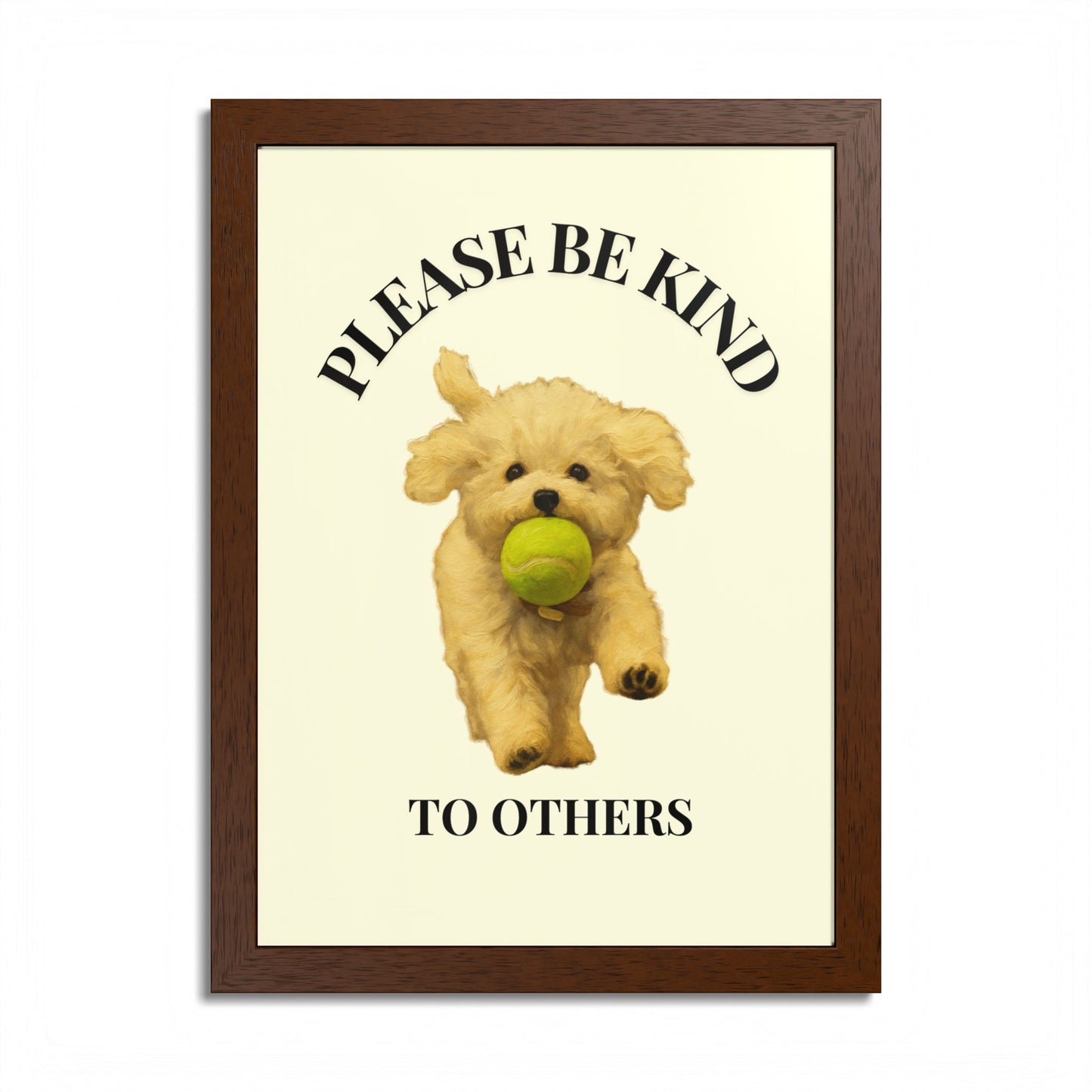 Please Be Kind To Others Framed Inspirational Dog Poster