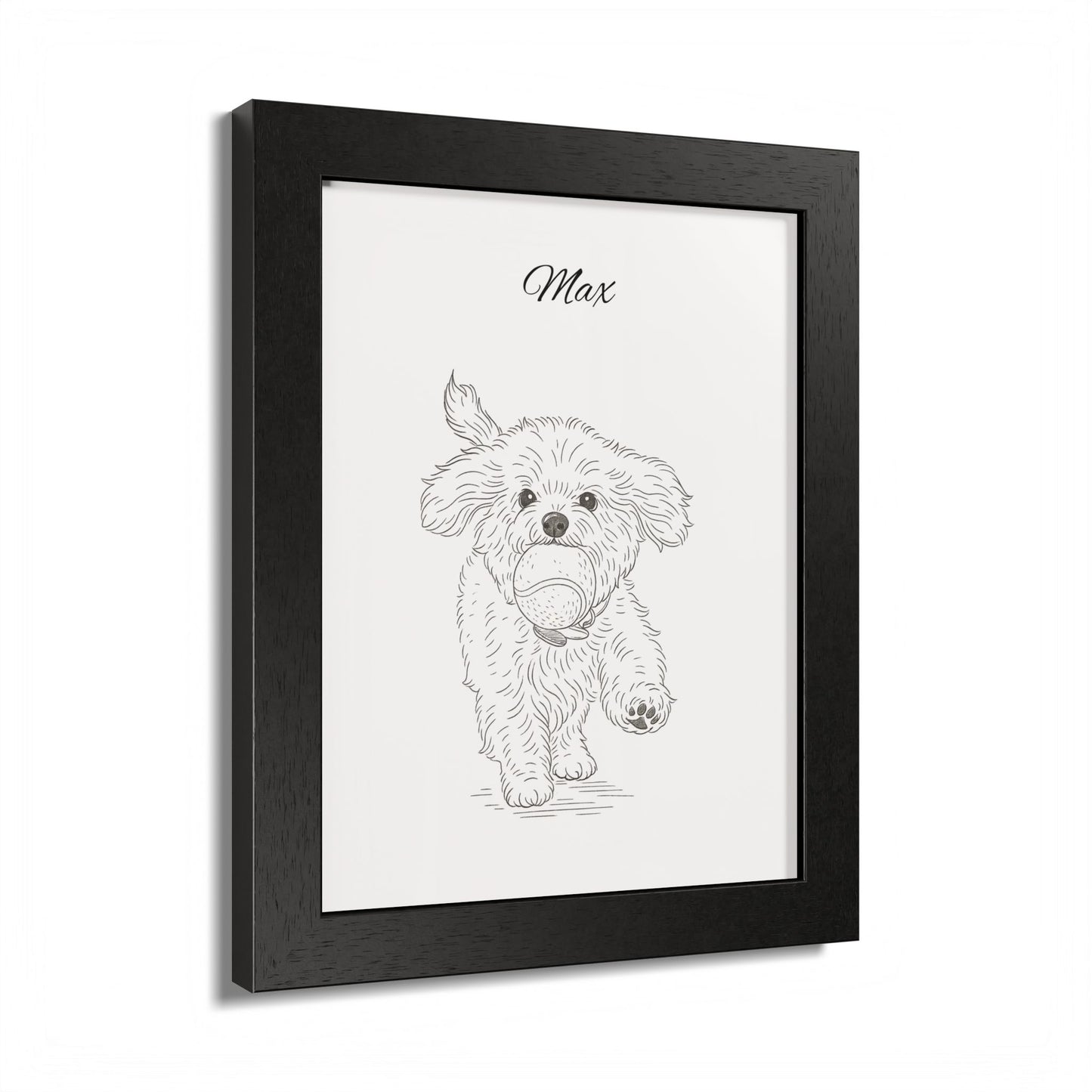 Personalized Poster Custom Pet Pencil Sketch Art